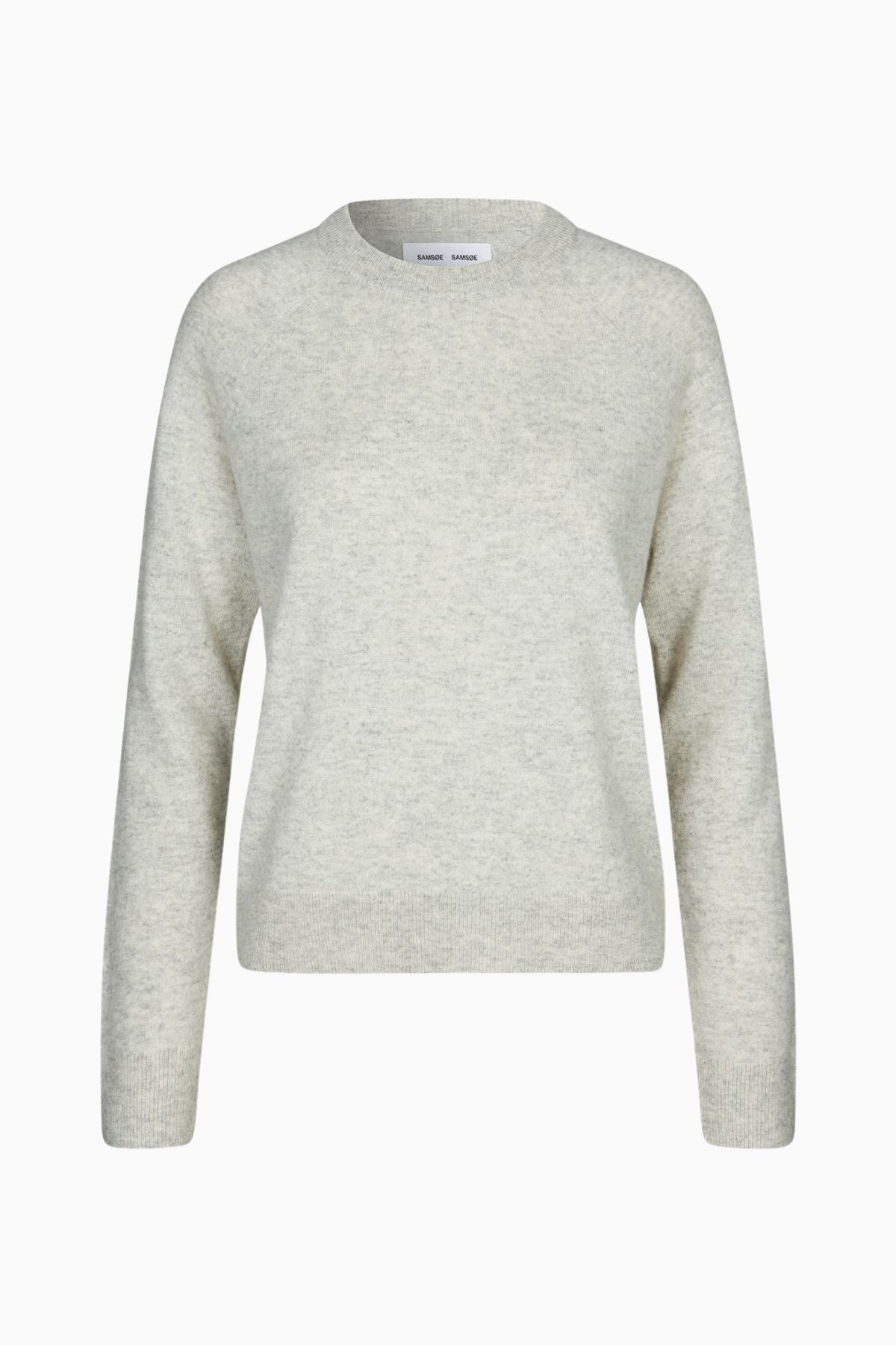 Samsøe Samsøe Boston O-Neck Jumper - Foggy Dew Melange.