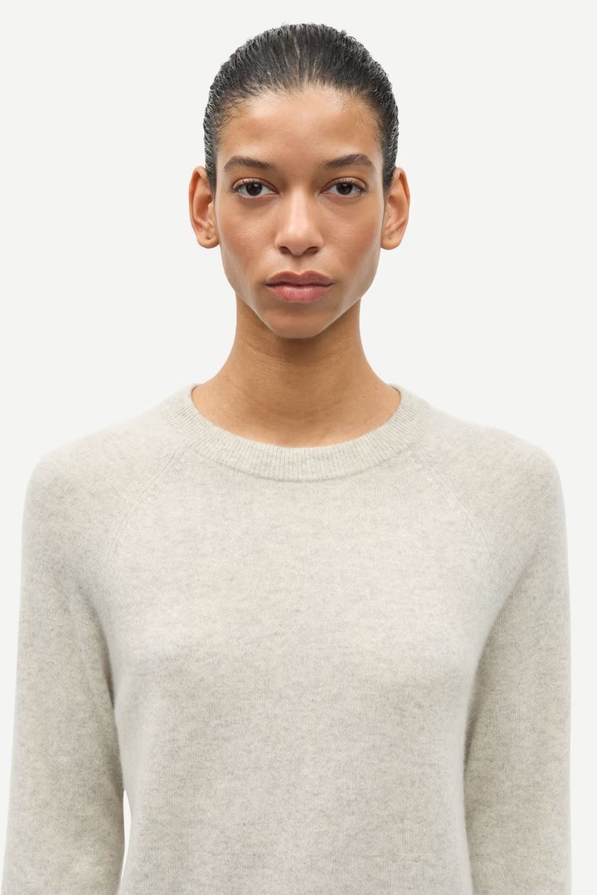 Samsøe Samsøe Boston O-Neck Jumper - Overcast Melange