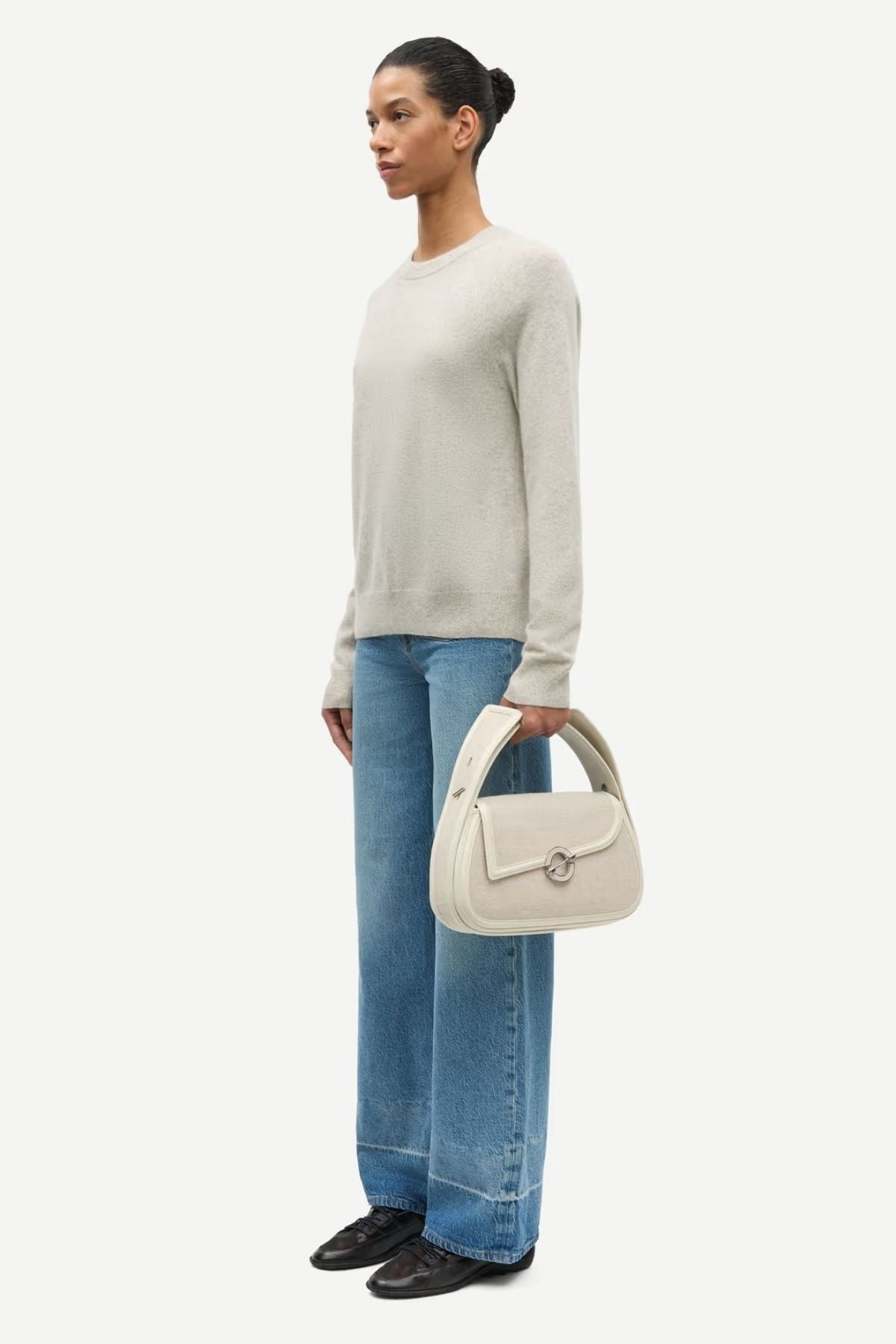 Samsøe Samsøe Boston O-Neck Jumper - Overcast Melange