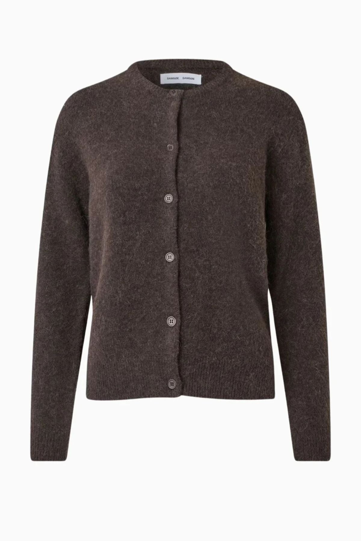 Samsøe Samsøe Nor Short Cardigan - Chocolate Torte
