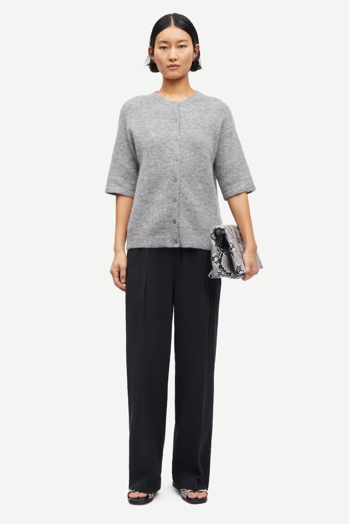 Samsøe Samsøe Saanoura Cardigan - Grey Melange