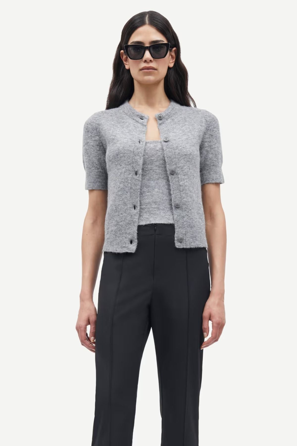 Samsøe Samsøe Saanoura Cardigan - Grey Melange