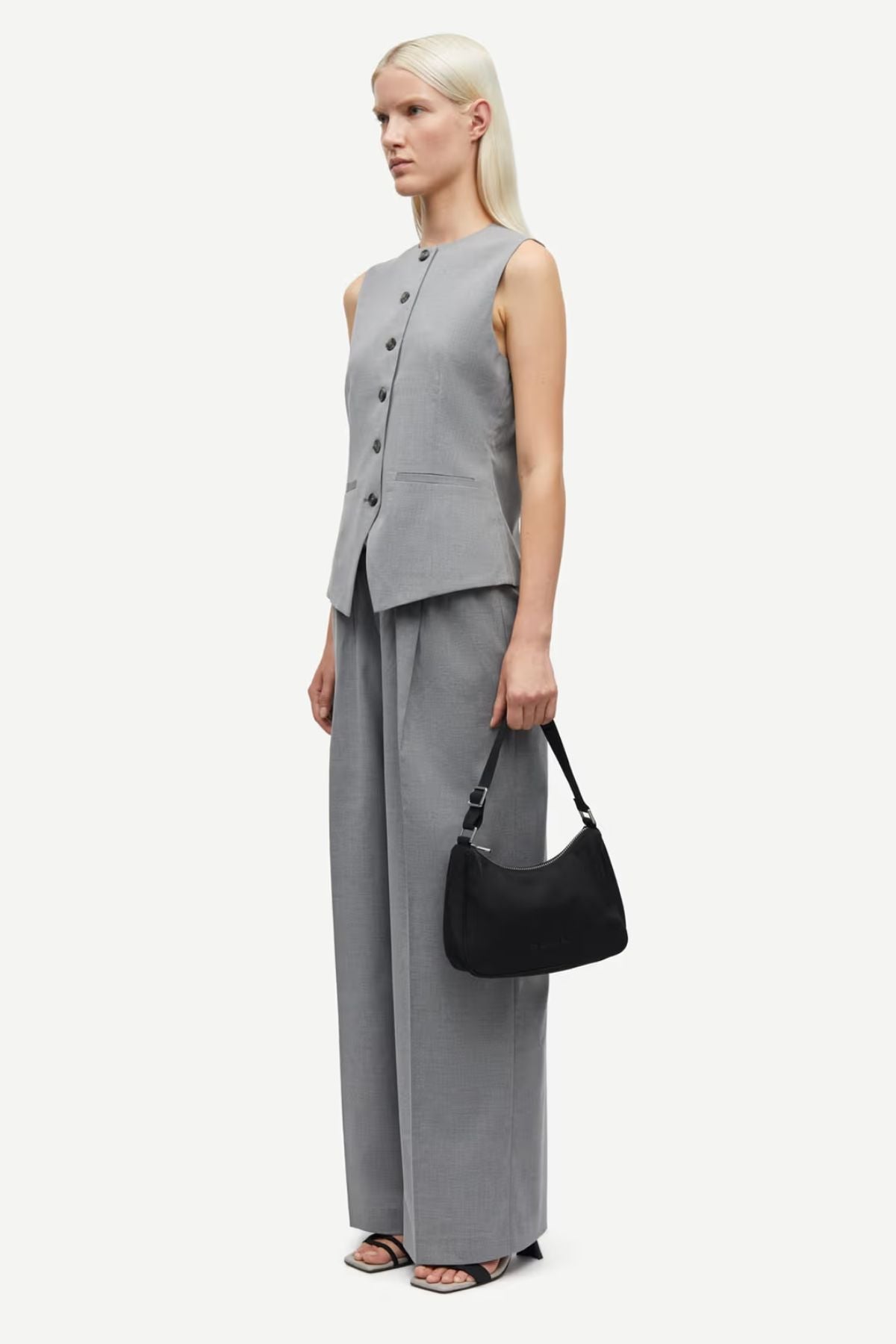 Samsøe Samsøe Saruma Vest - Grey Melange