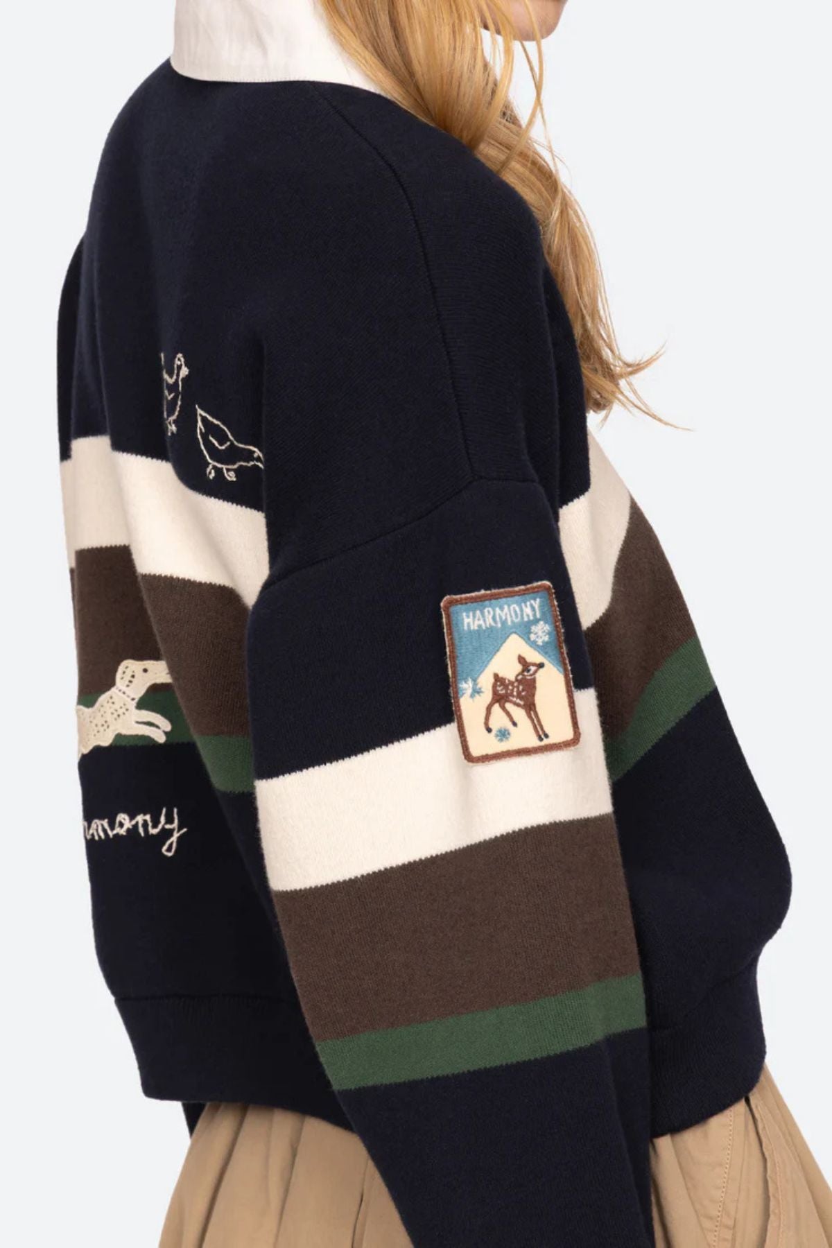Sea NY Arther Varsity Rugby Shirt - Multi