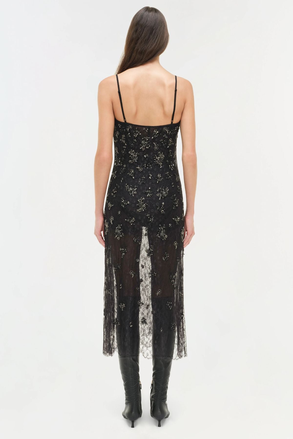 Simkhai Carmela Lace Midi Dress - Black GRACE Melbourne Simkhai Carmela Lace Midi Dress - Black GRACE Melbourne