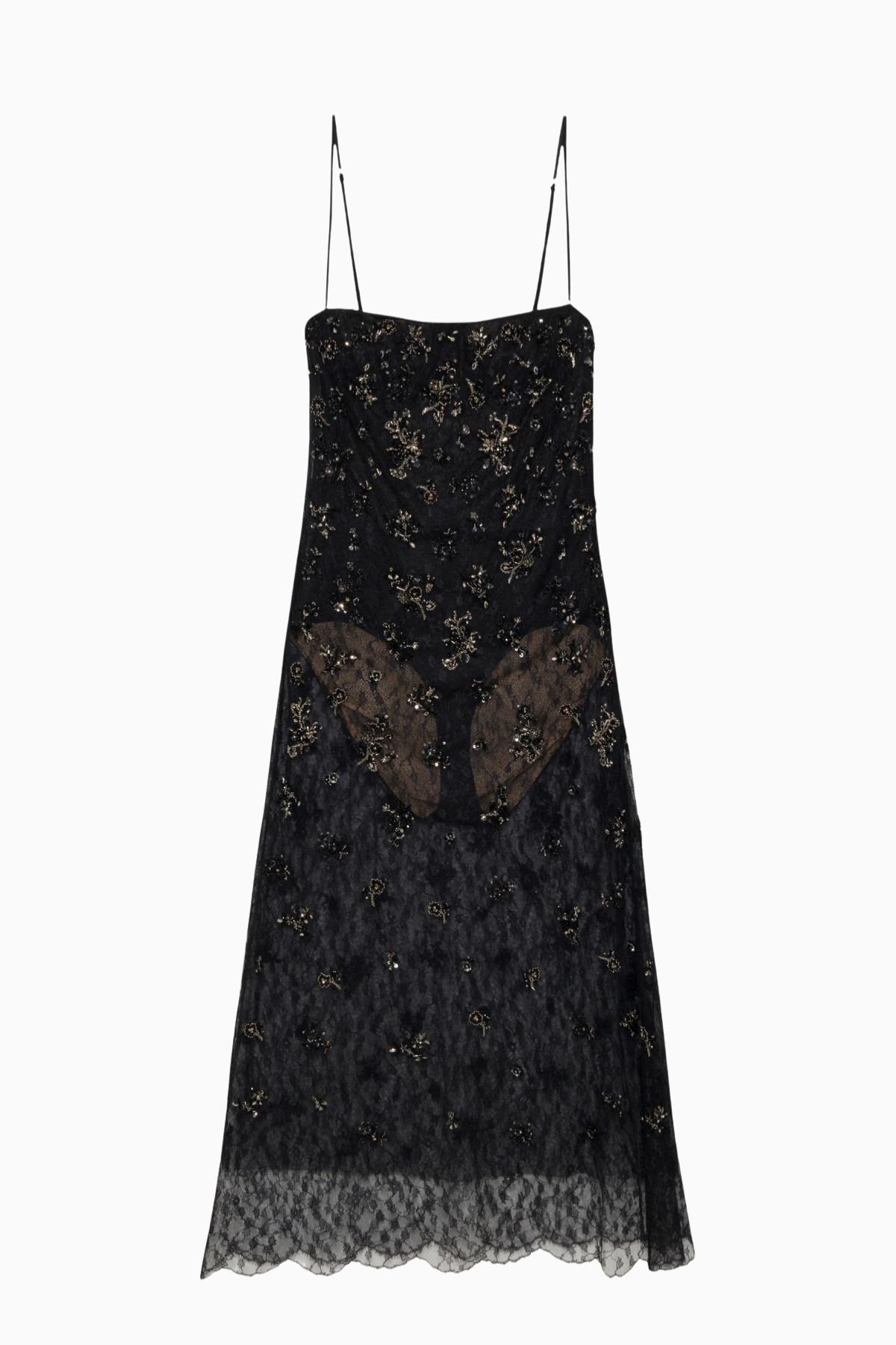Simkhai Carmela Lace Midi Dress - Black