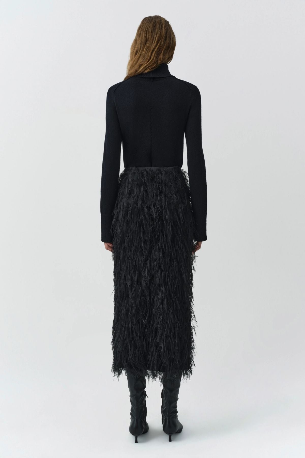 SIMKHAI Jade Midi Skirt - Black