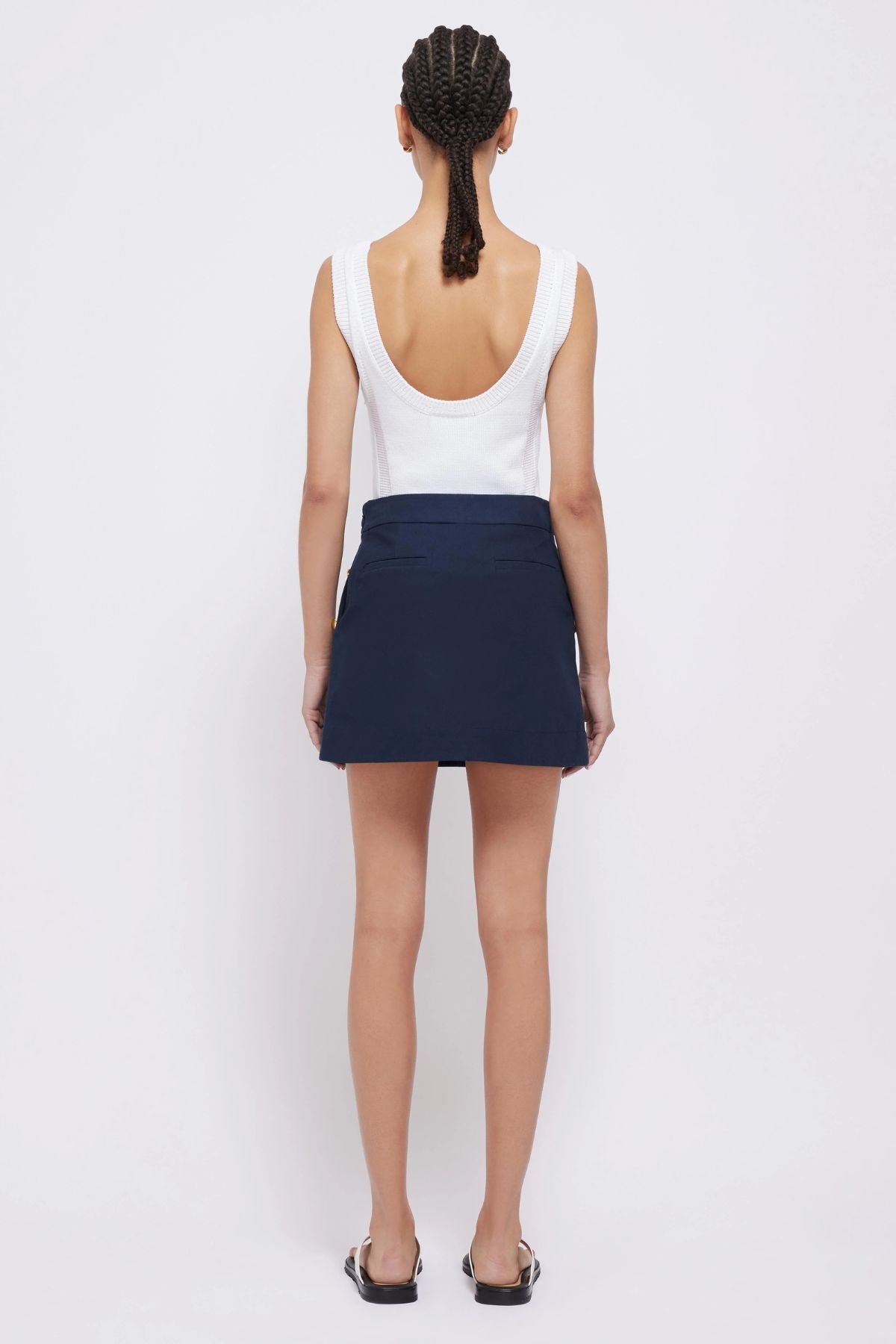 Simkhai Kamille Mini Skirt - Midnight