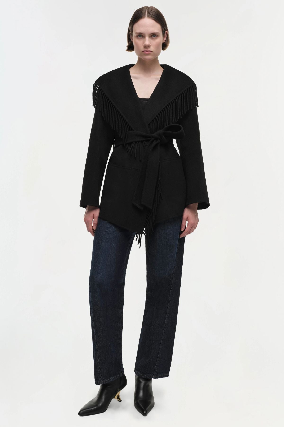 Simkhai Rowan Fringe Jacket - Black