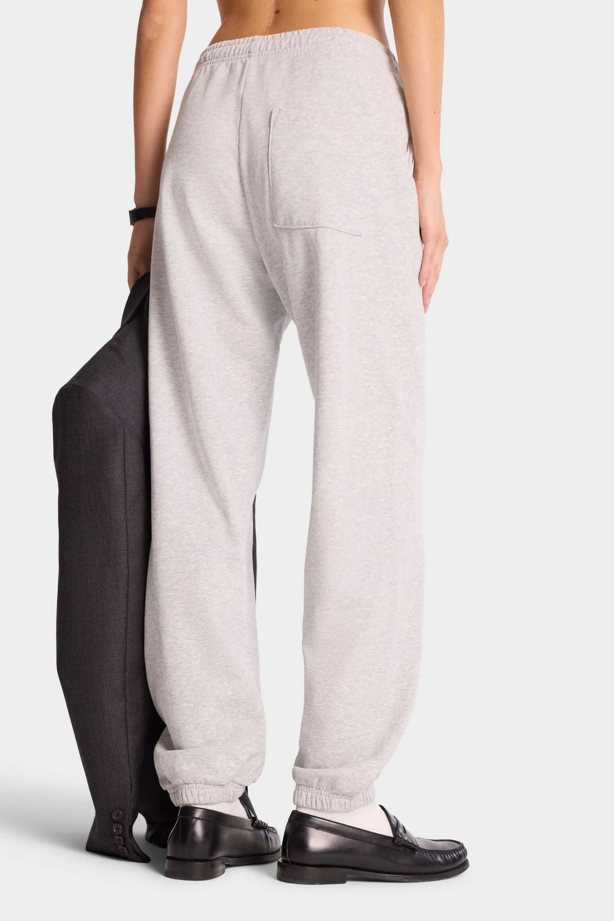 Sporty & Rich NY Health Club Sweatpant - Heather Grey/ Navy