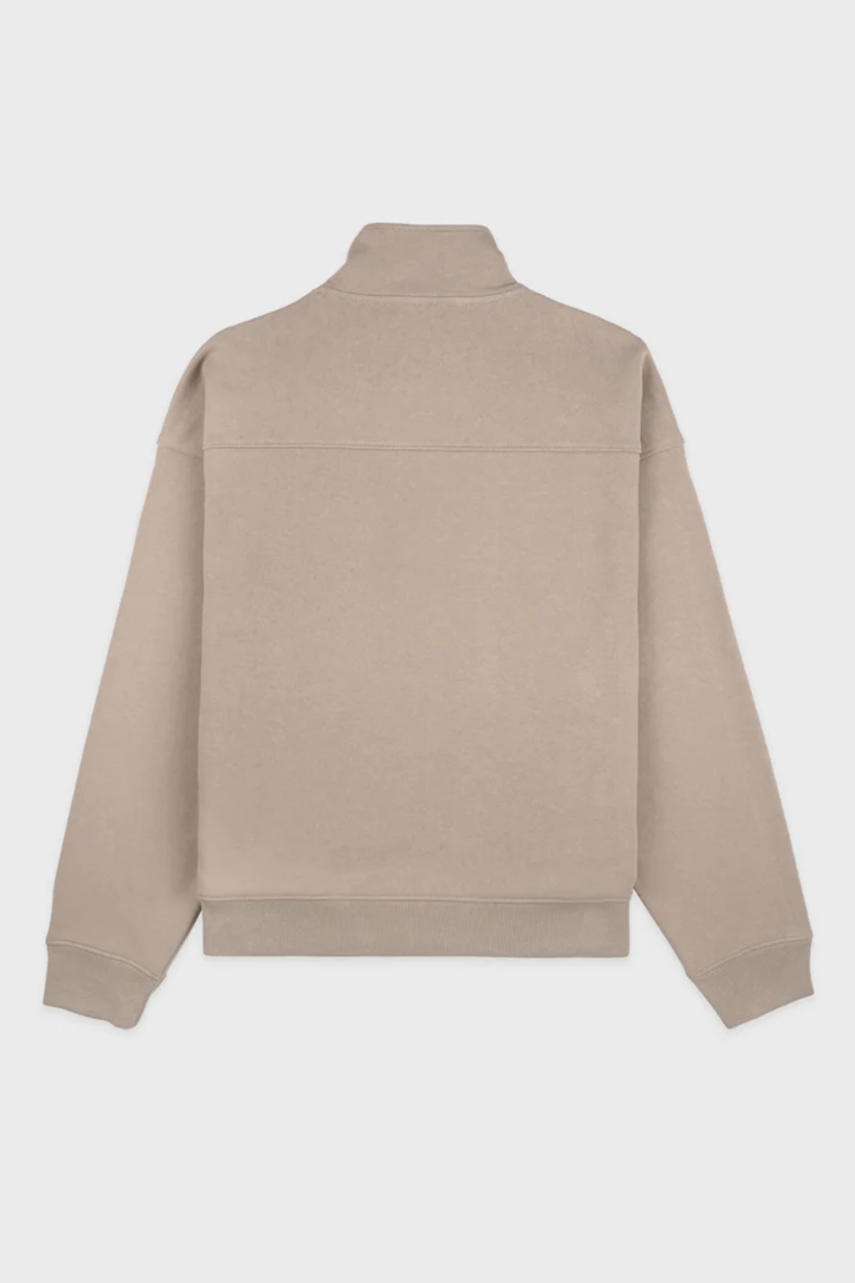Sporty&Rich| (Athletic Club Quarter Zip - Elephant/Whit Sporty & Rich Athletic Club Quarter Zip Sweatshirt