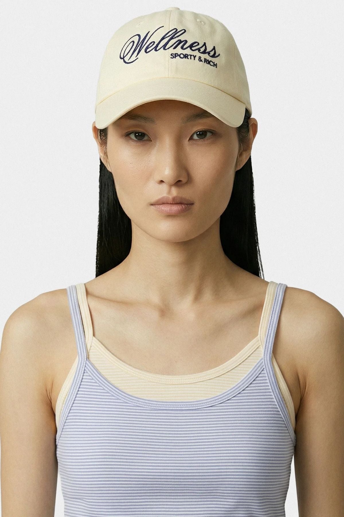 Sporty & Rich Avenue Cap - Almond/ Navy