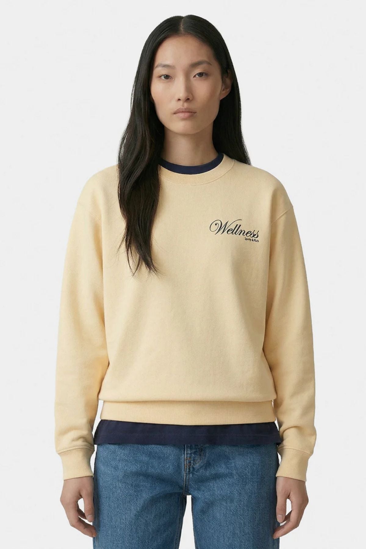 Sporty & Rich Avenue Crewneck - Almond