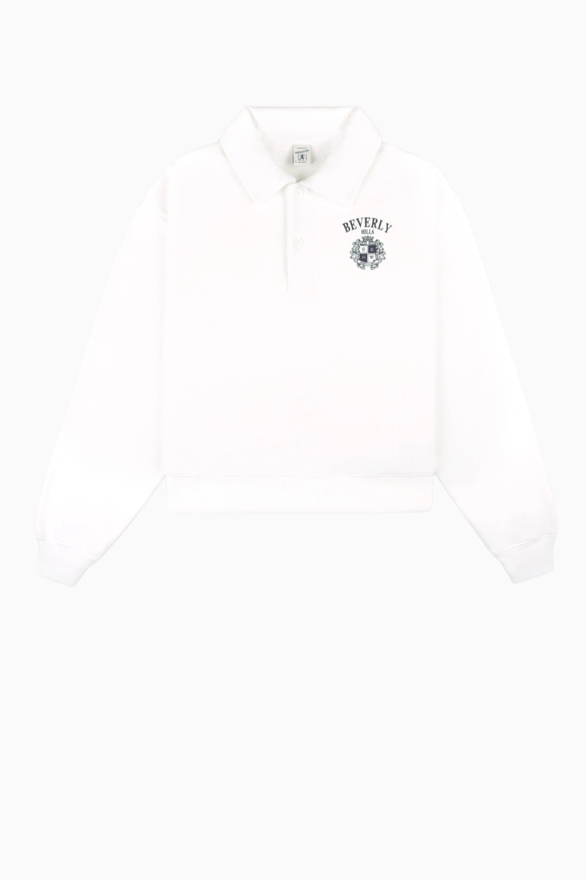 Sporty & Rich BH Crest Soft Polo - White