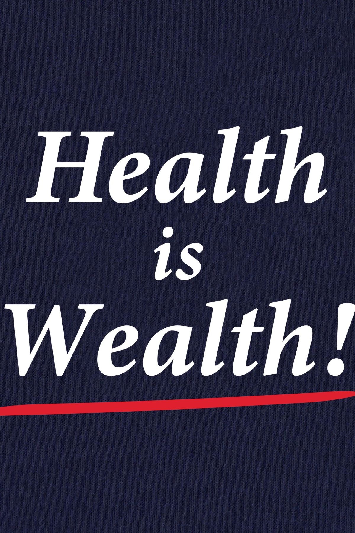 Sporty & Rich Health is Wealth T-shirt - Dark Navy