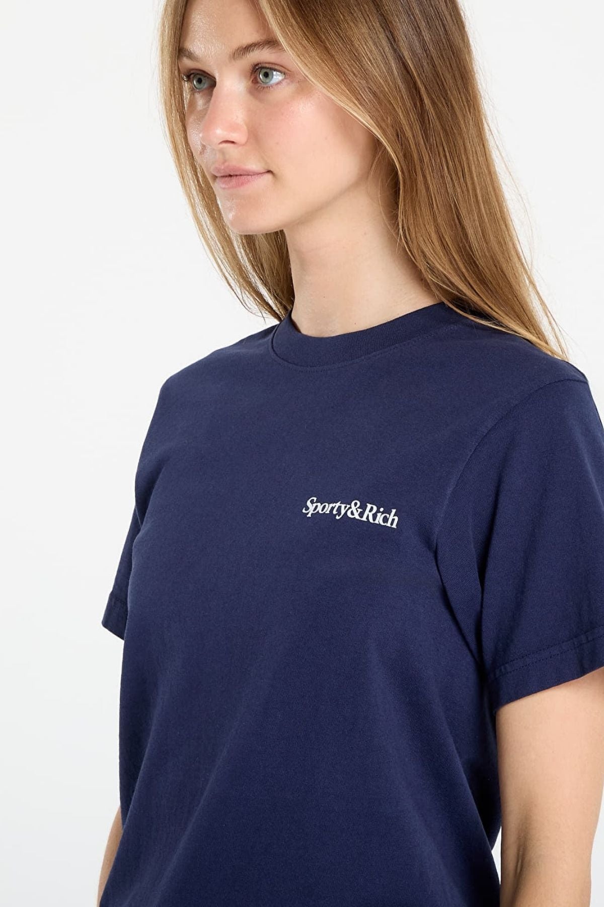 Sporty & Rich Health is Wealth T-shirt - Dark Navy