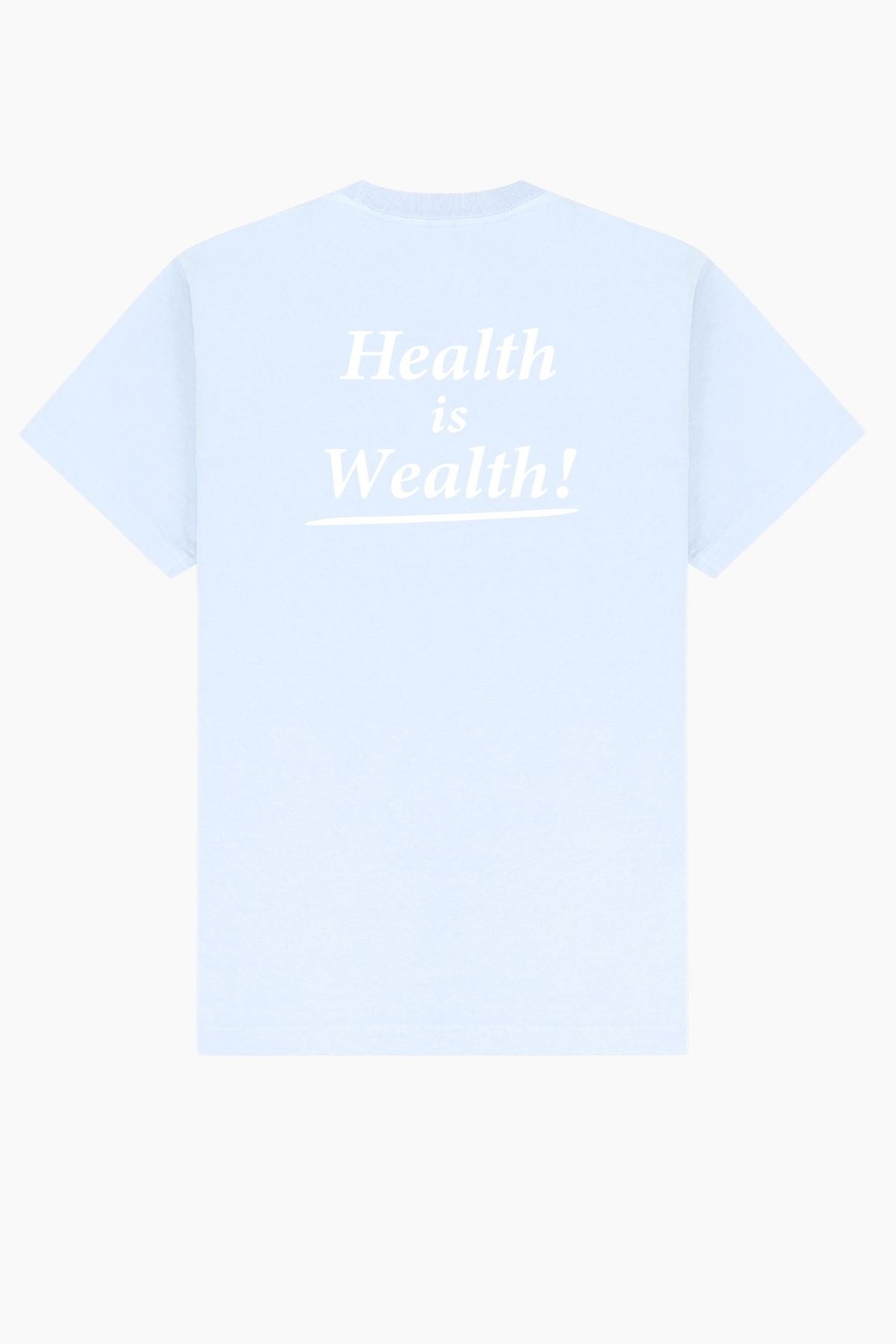 Sporty & Rich Health Is Wealth T-Shirt - Mist/ White