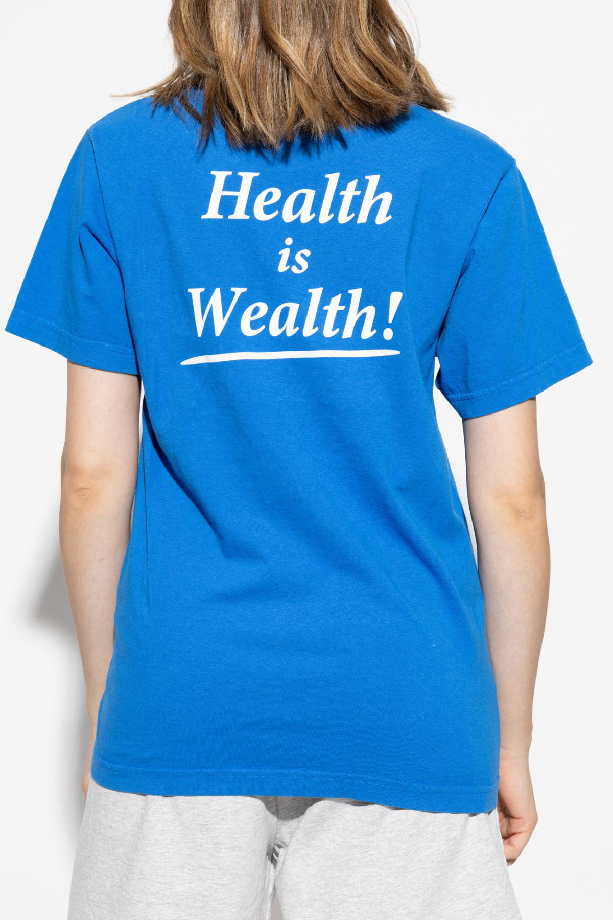 Sporty & Rich Health is Wealth T-Shirt - Paris Blue
