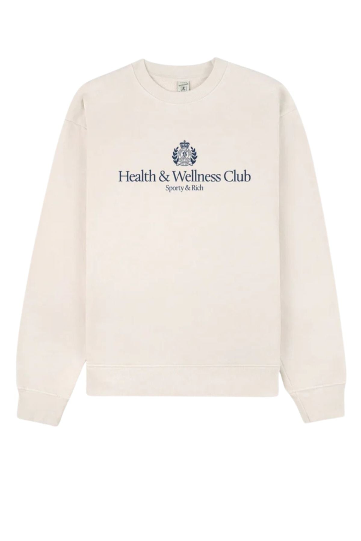 Sporty & Rich H&W Crest Crewneck - Cream