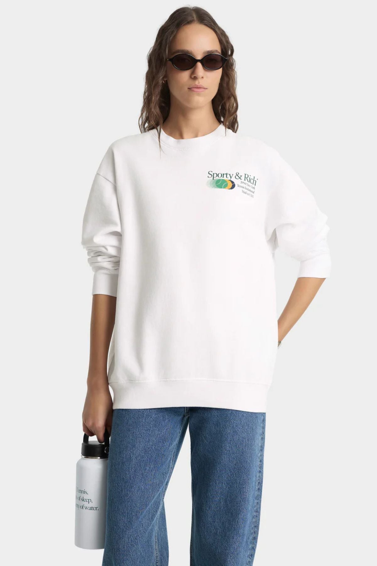 Sporty & Rich Invitational Crewneck - White