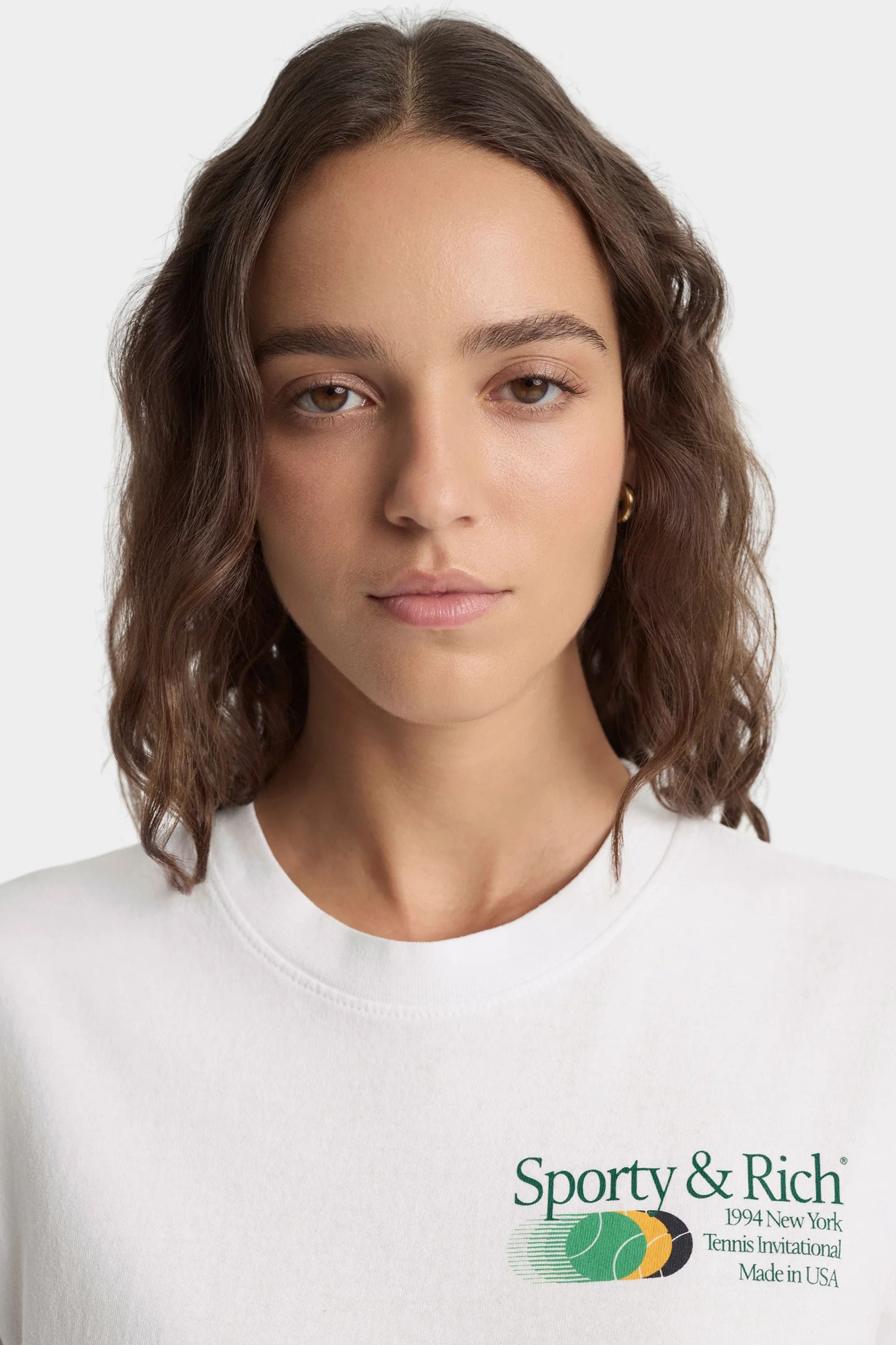 Sporty & Rich Invitational T-Shirt - White/ Forest