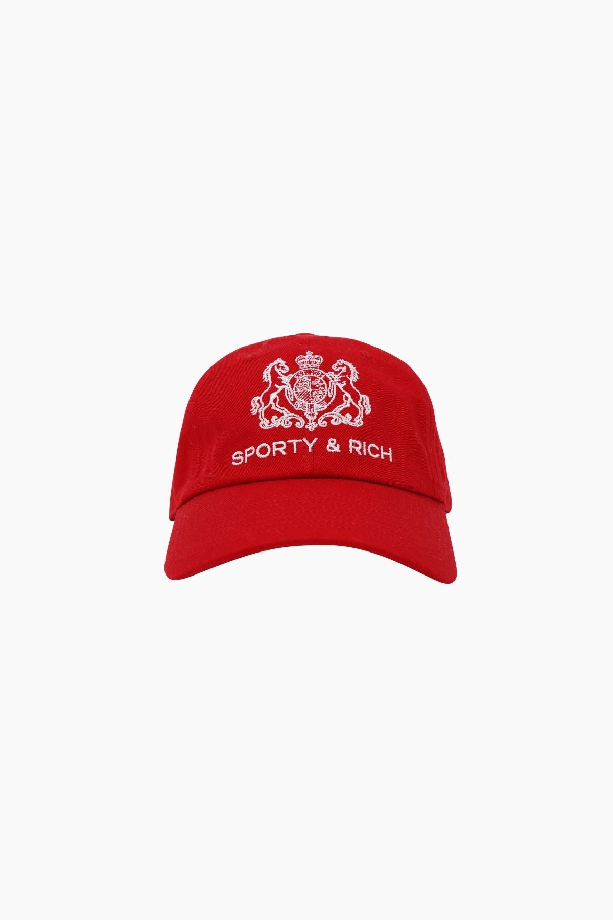 Sporty & Rich Maeve SR Hotel Baseball Cap - Ruby