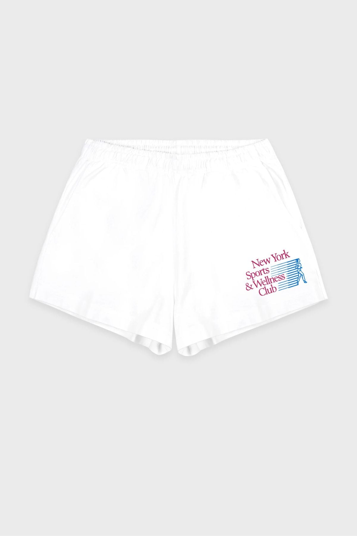 Sporty & Rich NY Motion Disco Short - White