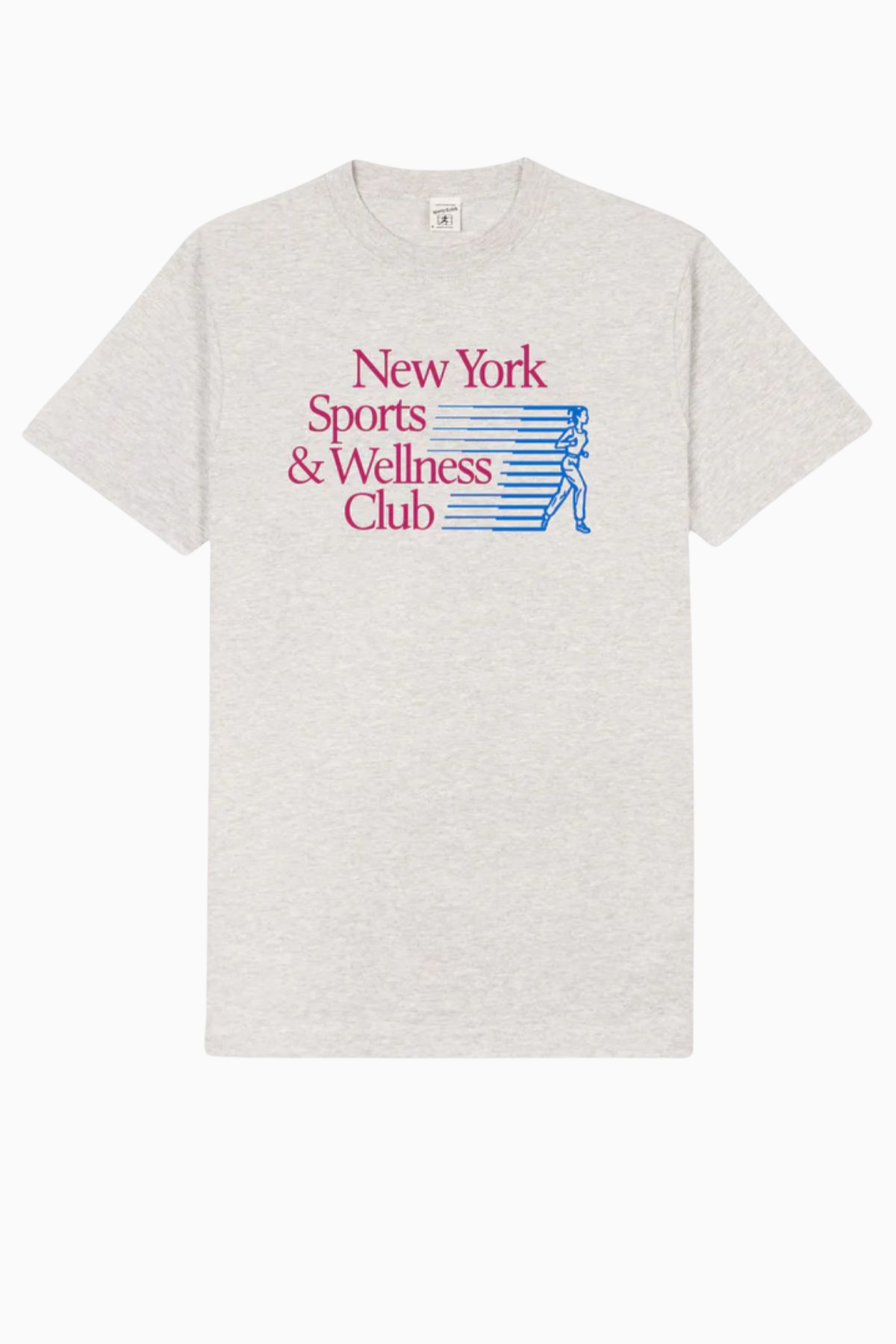 Sporty & Rich NY Motion T-Shirt - Heather Grey