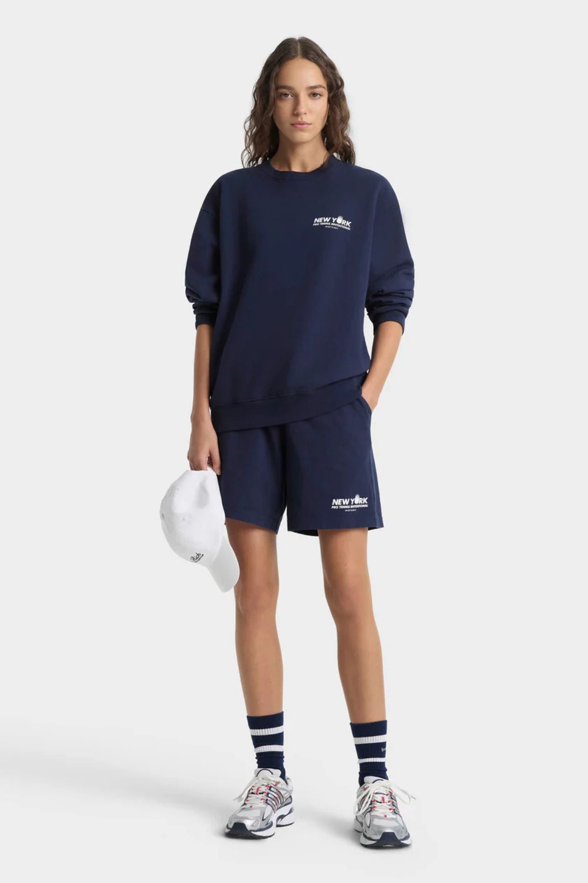 Sporty & Rich Pro Crewneck - Dark Navy