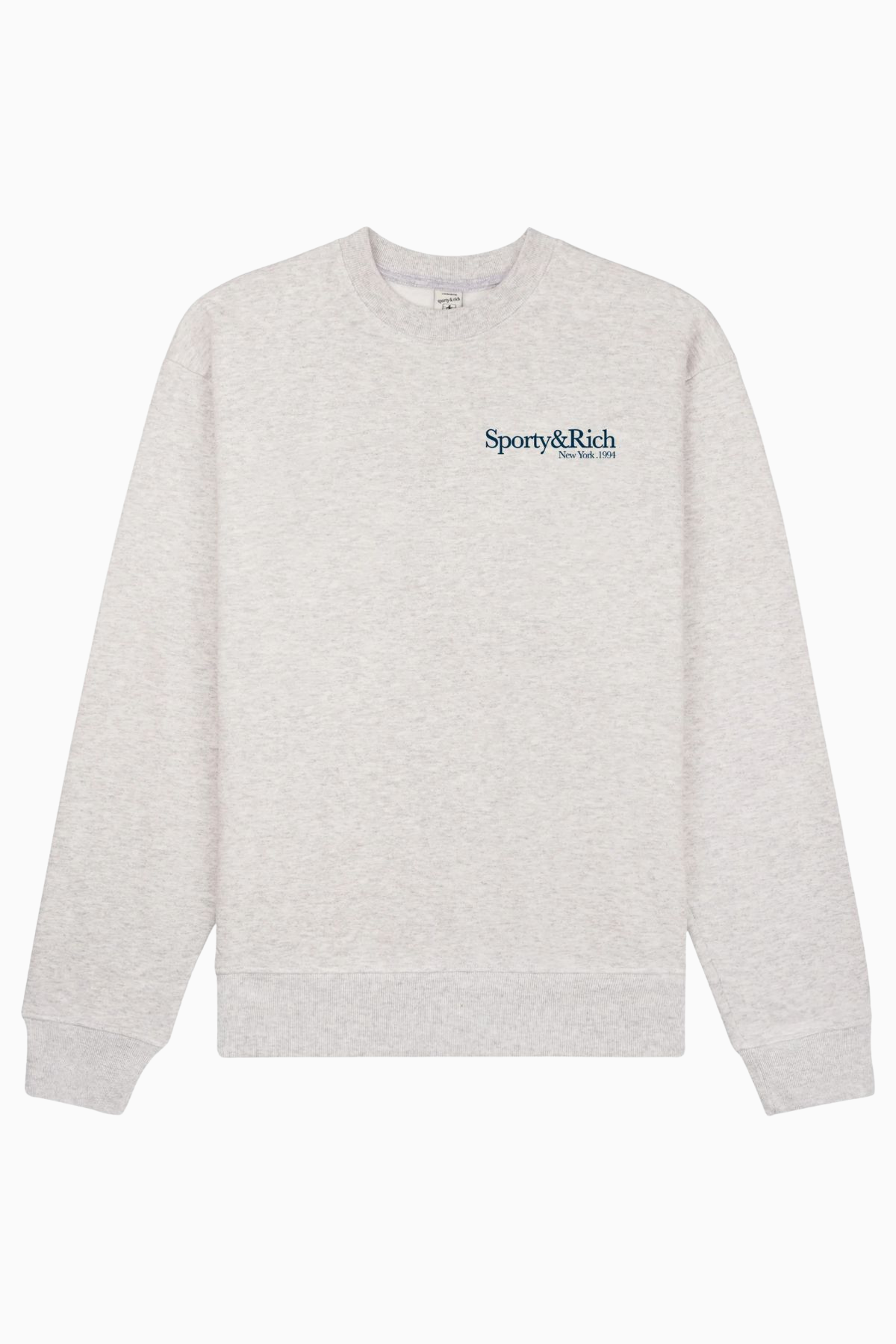 Sporty & Rich Run Club Crewneck - Heather Grey