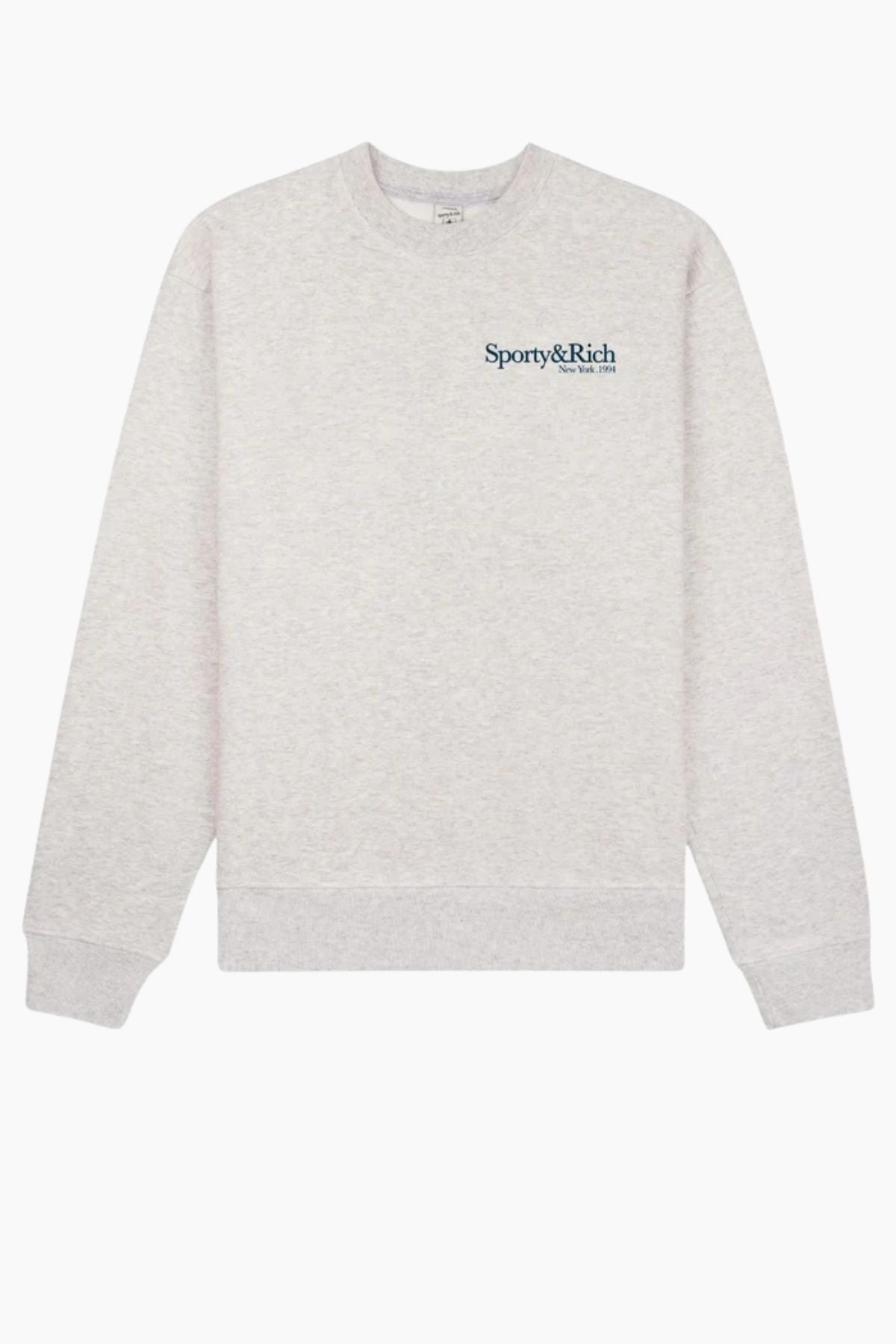 Sporty & Rich Run Club Crewneck - Heather Grey