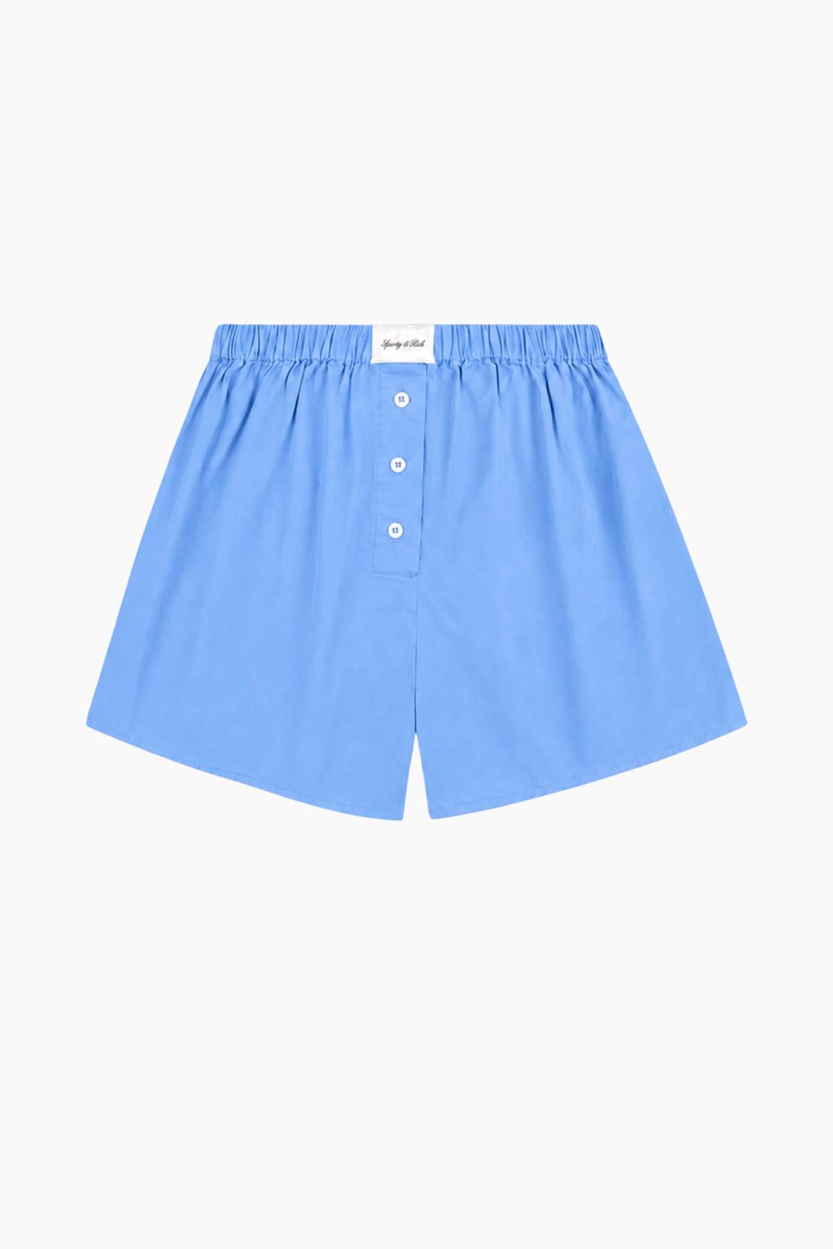 Sporty & Rich Signature Logo Ring Short - True Blue