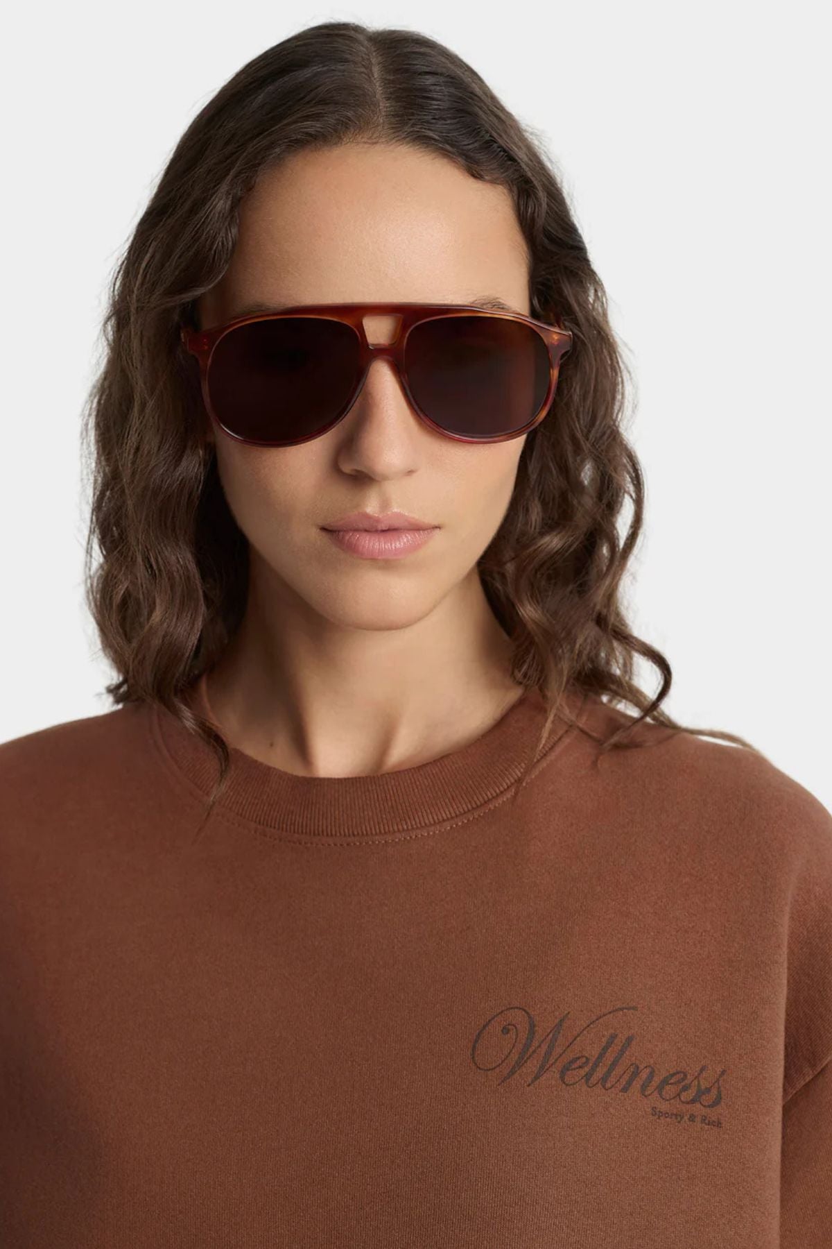 Sporty & Rich Soho Crewneck - Pecan