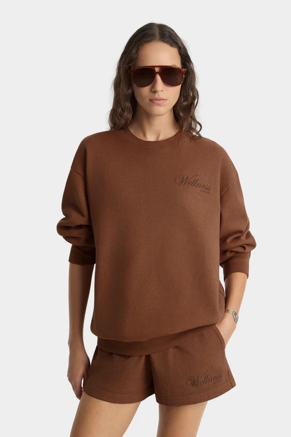 Sporty & Rich Soho Crewneck - Pecan
