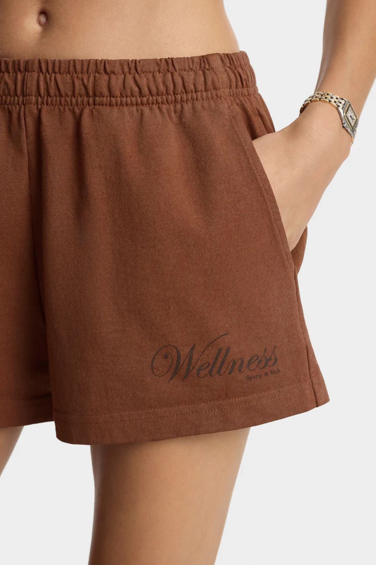 Sporty & Rich Soho Disco Short - Pecan