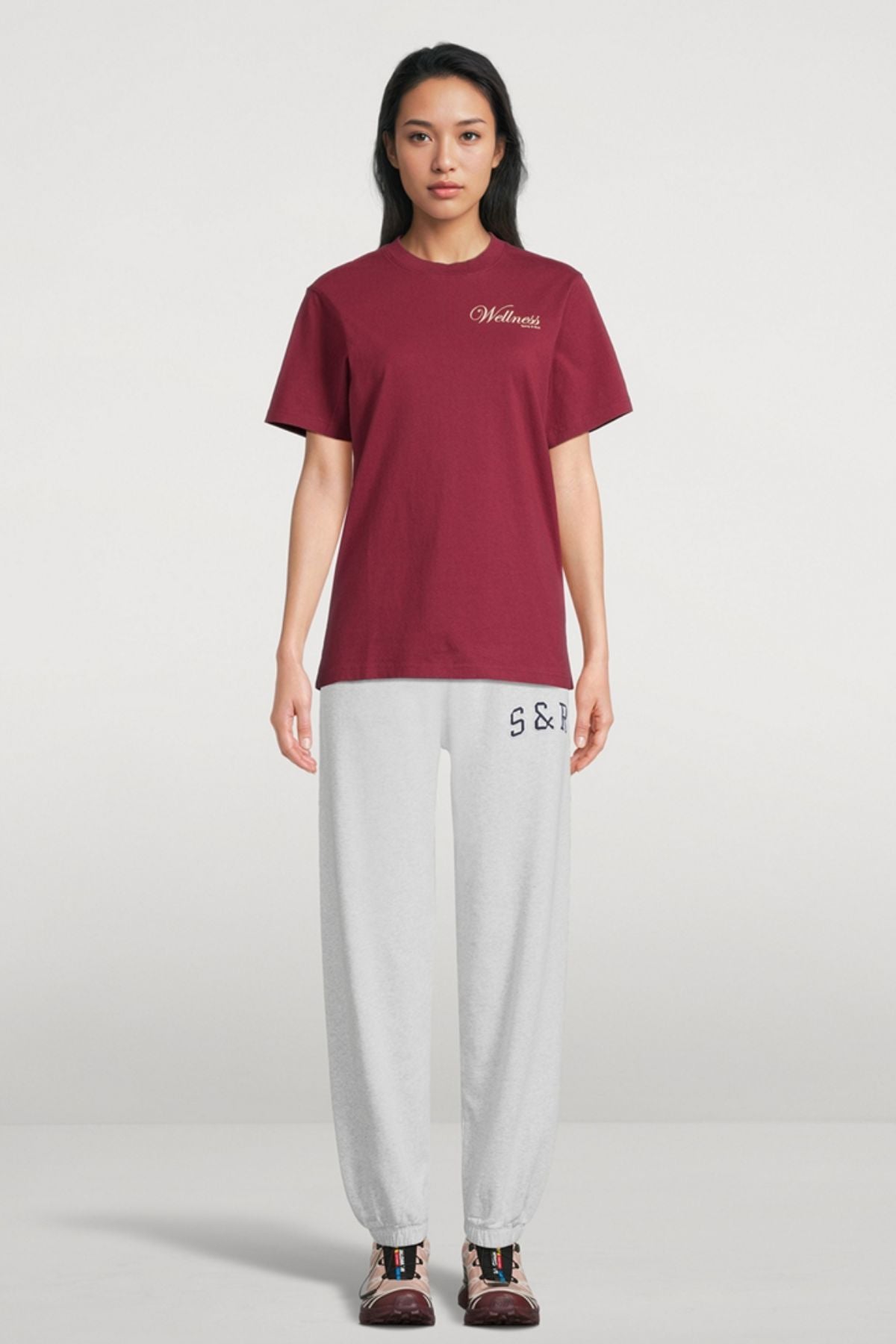 Sporty & Rich Soho T-Shirt - Merlot
