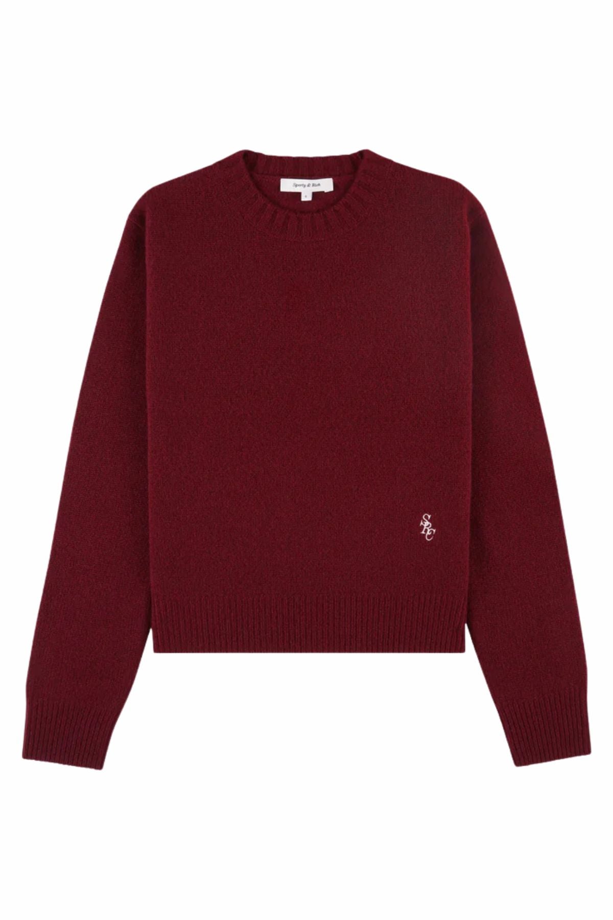Sporty & Rich SRC Cashmere Sweater - Merlot