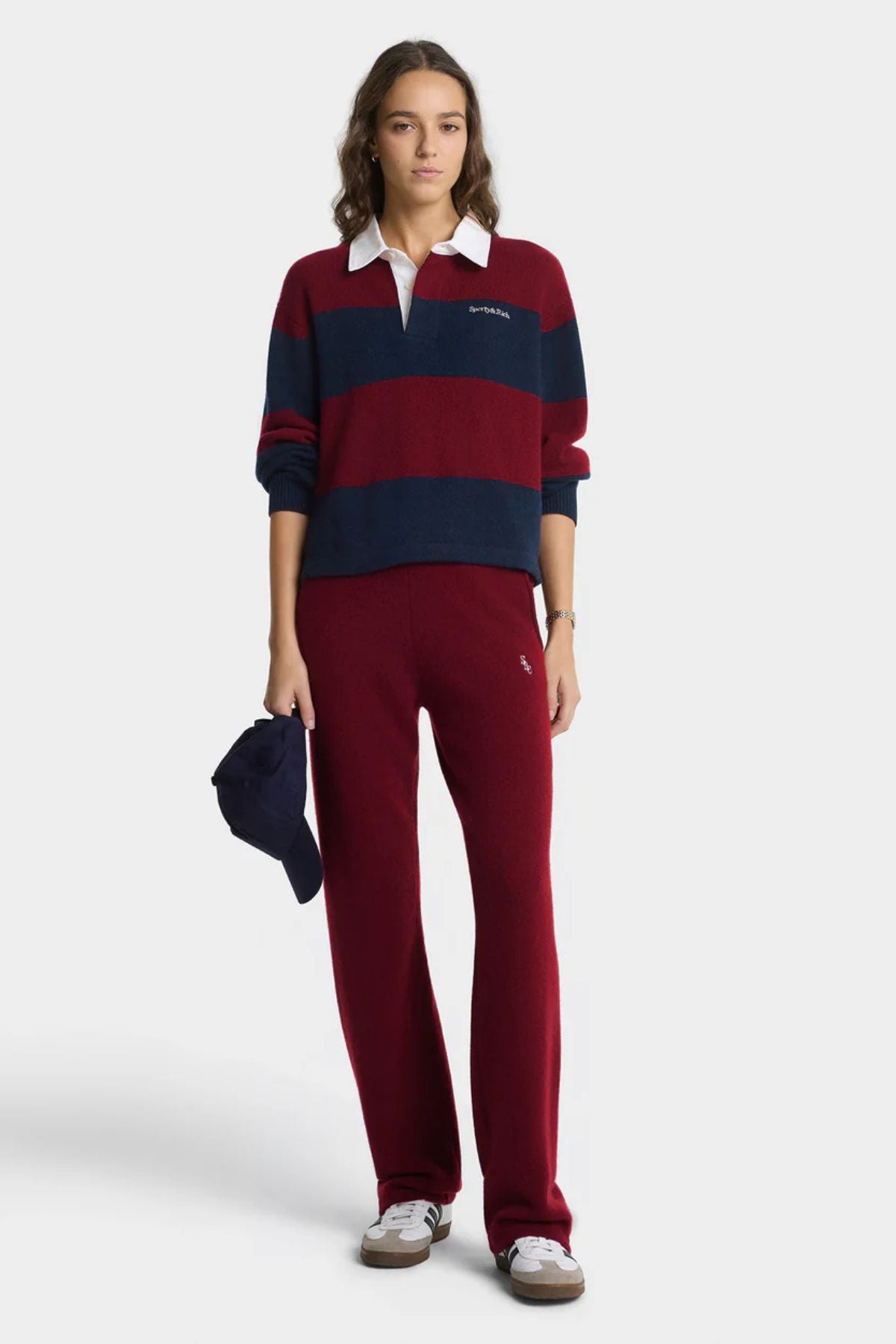 Sporty & Rich SRC Cashmere Trousers - Merlot