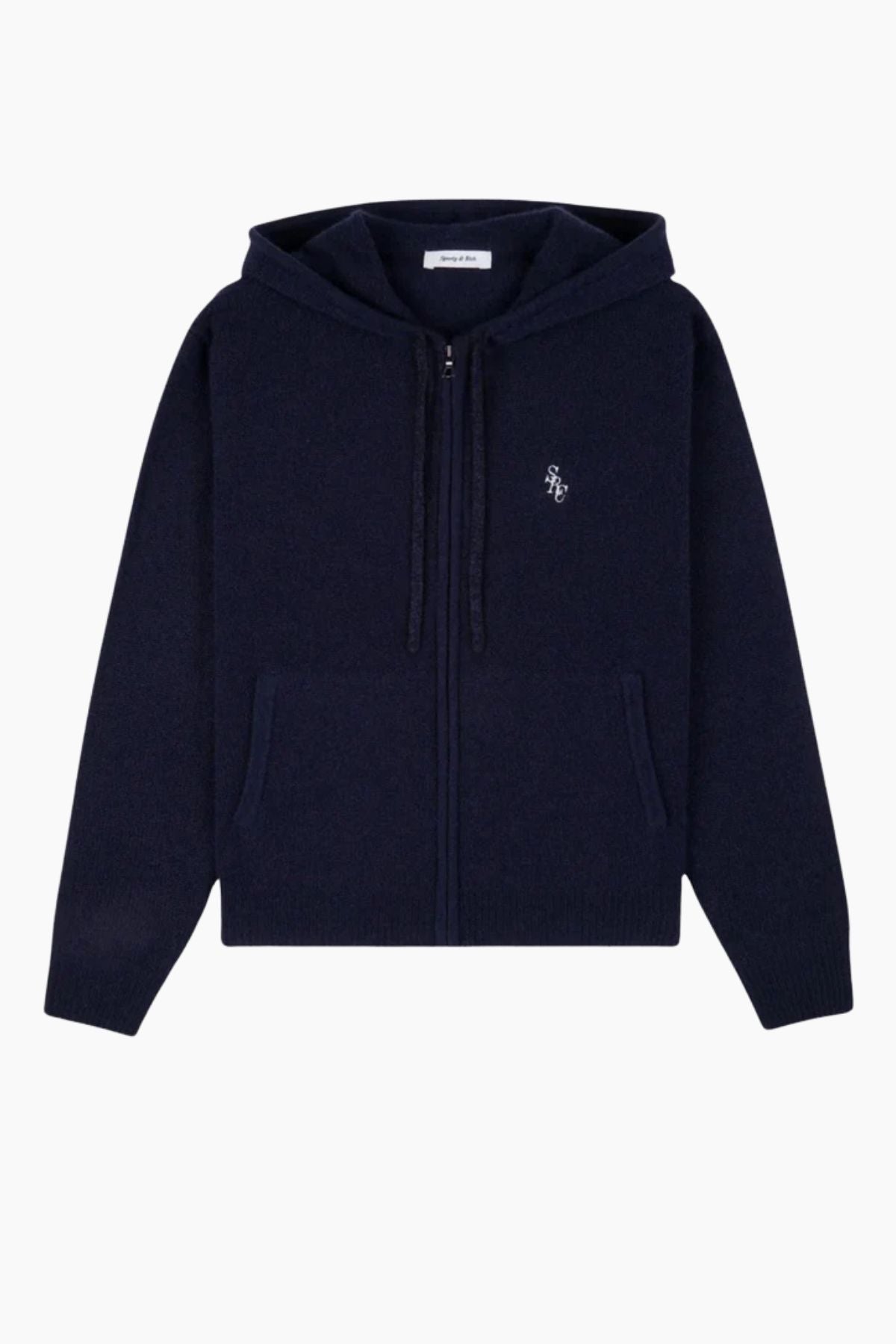 Sporty & Rich SRC Cashmere Zip Hoodie - Dark Navy – GRACE Melbourne