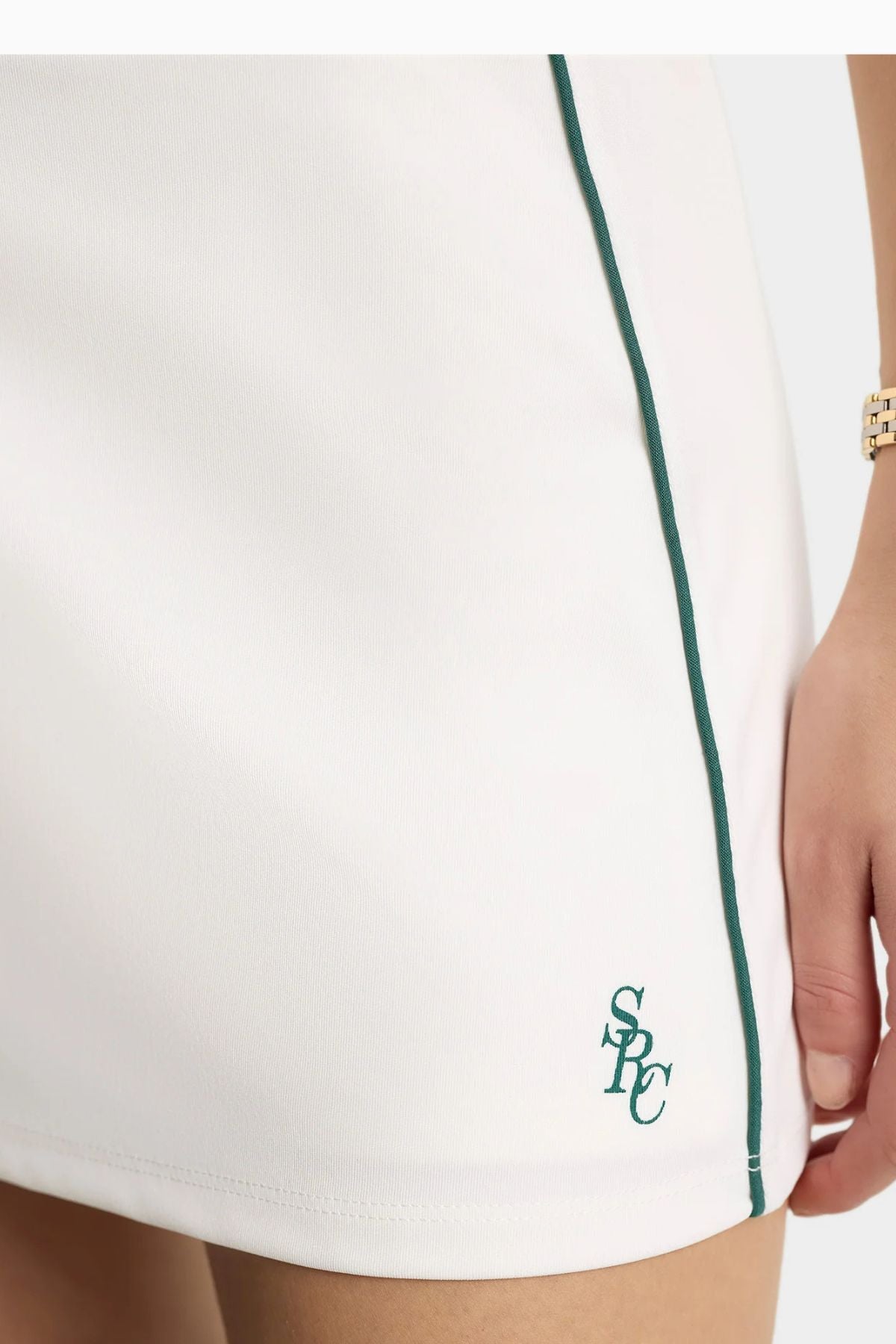 Sporty & Rich SRC Court Skirt - White/ Alpine