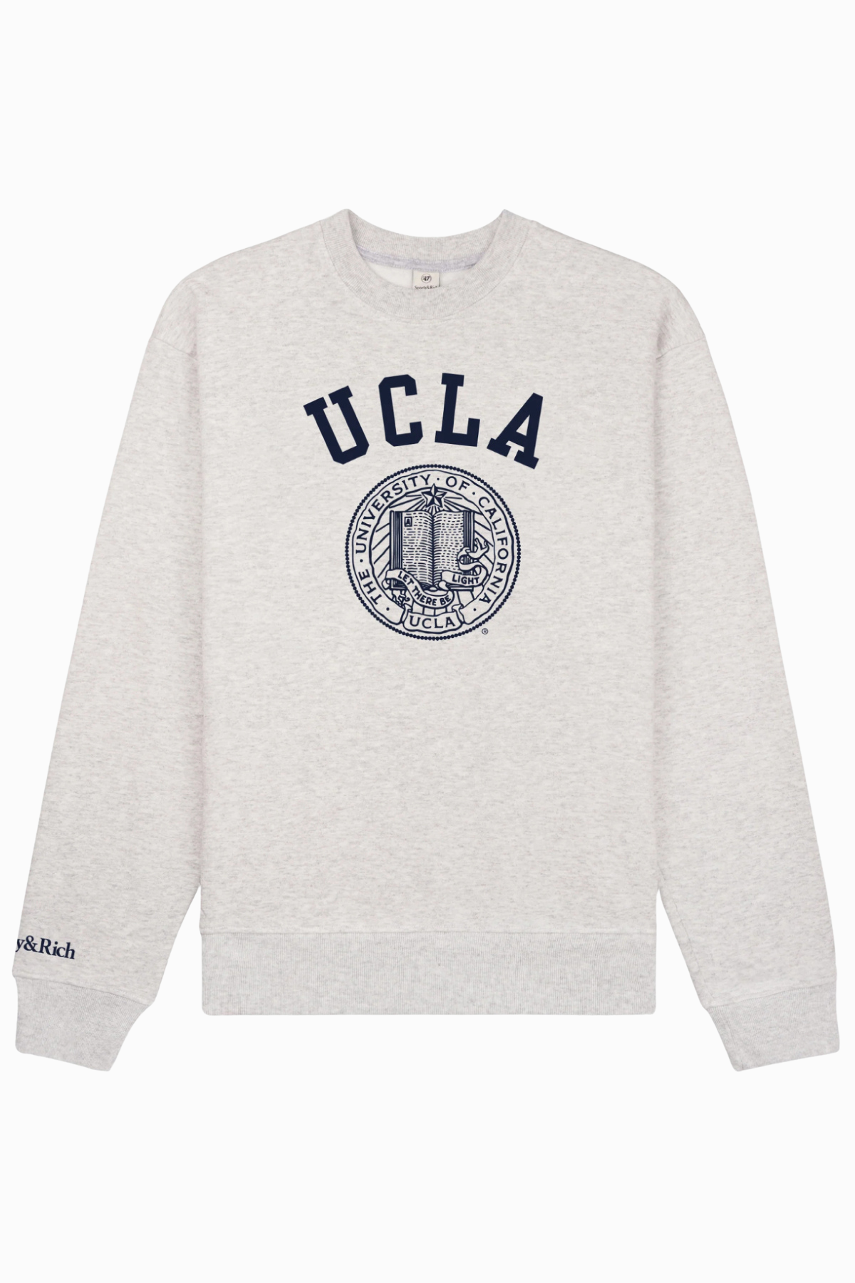 Sporty & Rich UCLA Crest Crewneck - Heather Grey