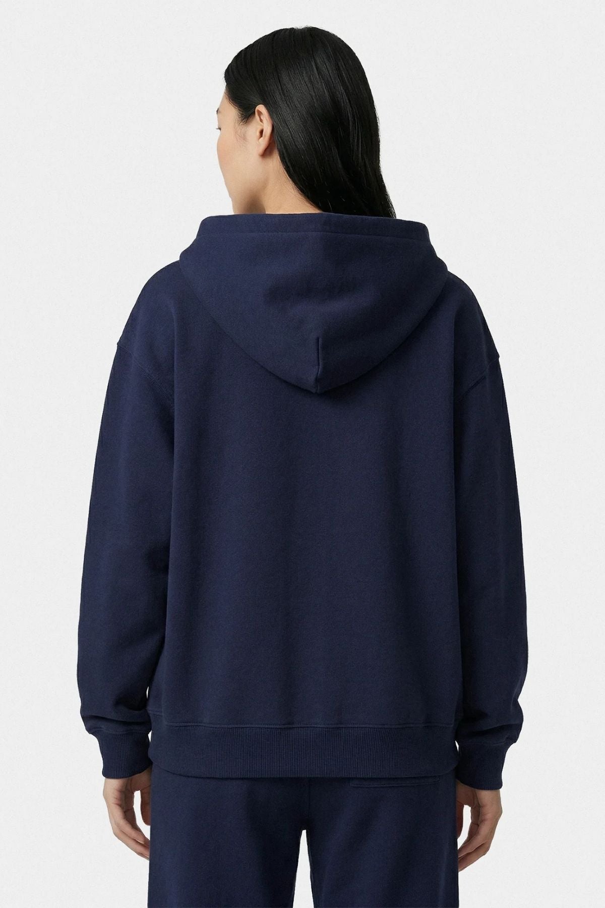 Sporty & Rich Vendome LA Embroidered Zip Hoodie - Dark Navy
