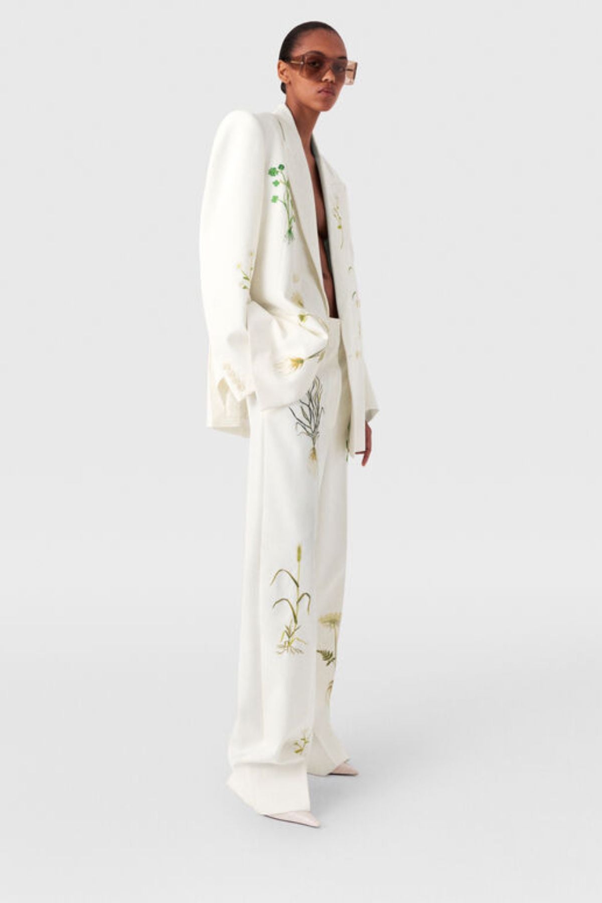 ジャケット Stella McCartney Embroidered wool oversize blazer Stella McCartney Embroidered Wool Oversize Blazer | italist