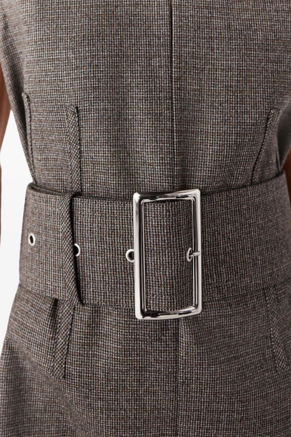 Stella McCartney Belted Mini Dress - Camel Grey