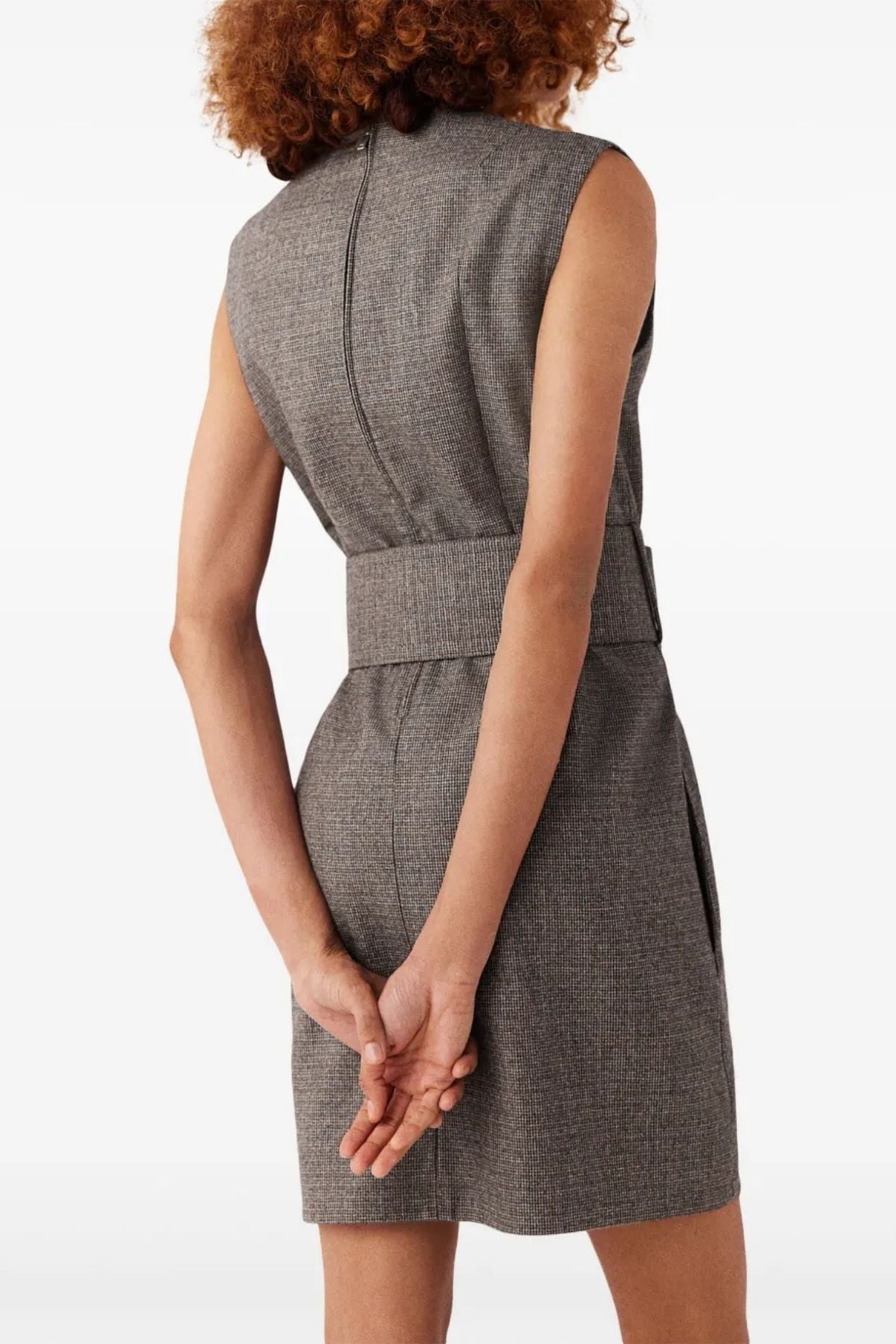 Stella McCartney Belted Mini Dress - Camel Grey