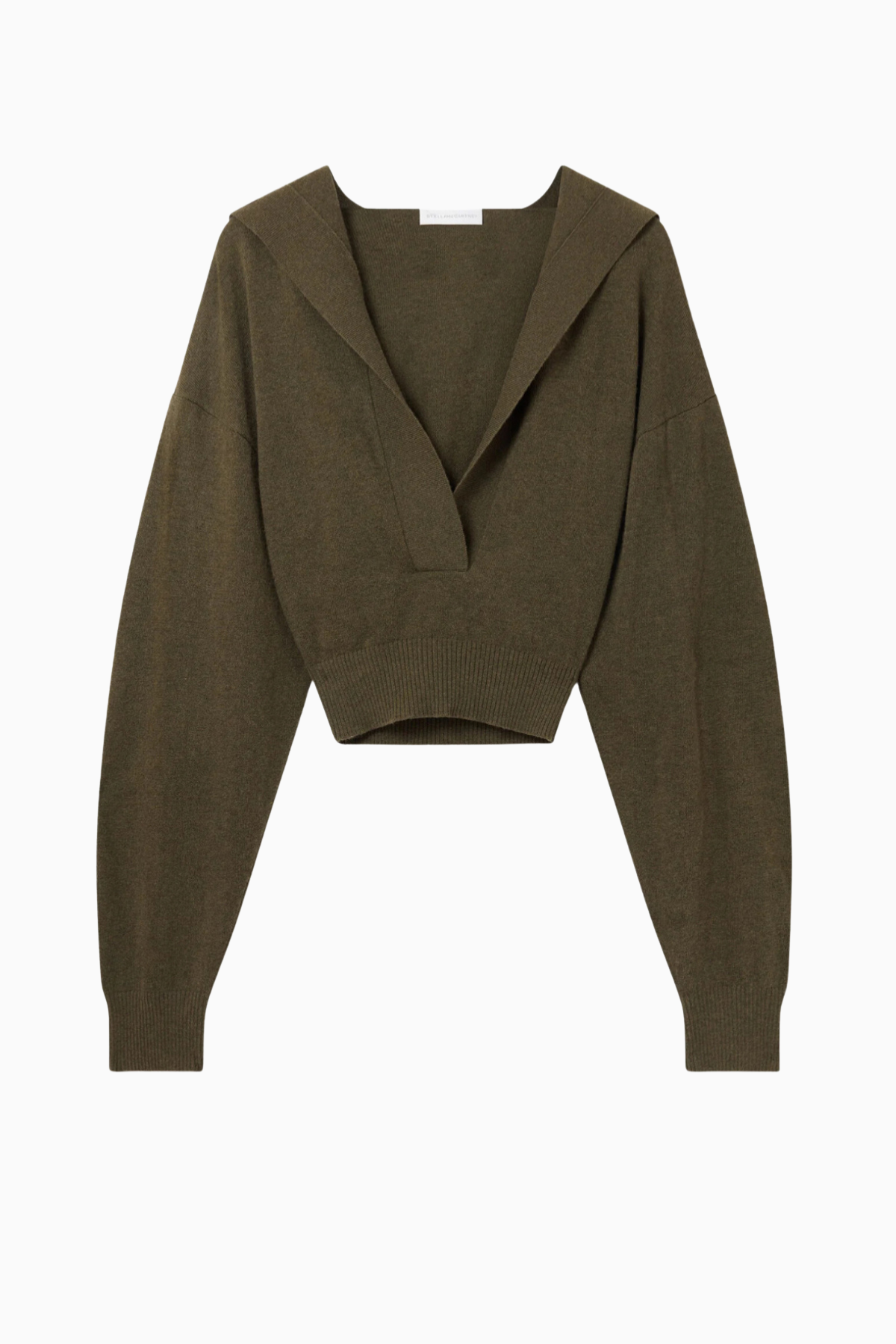 Stella McCartney Cosy Knit Hoodie - Dark Khaki