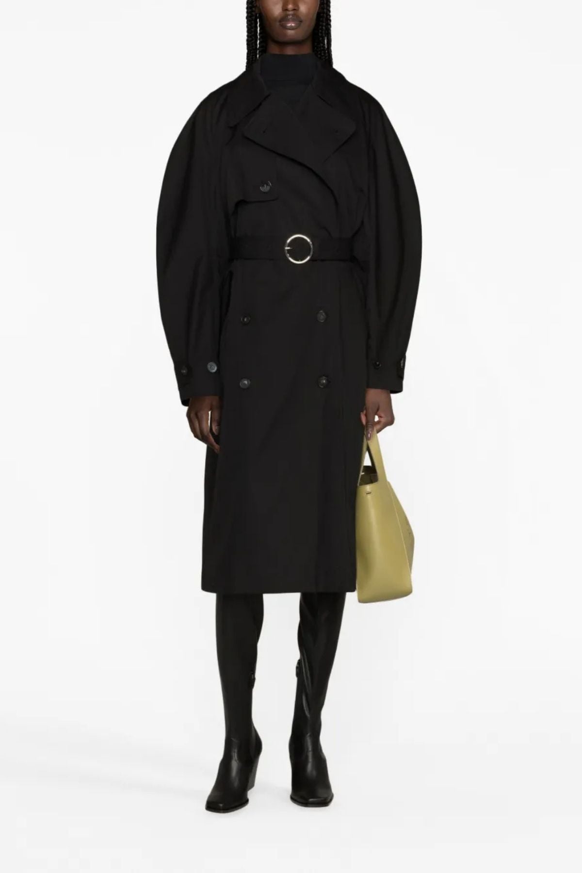 Stella McCartney Double Breasted Iconic Trench - Black