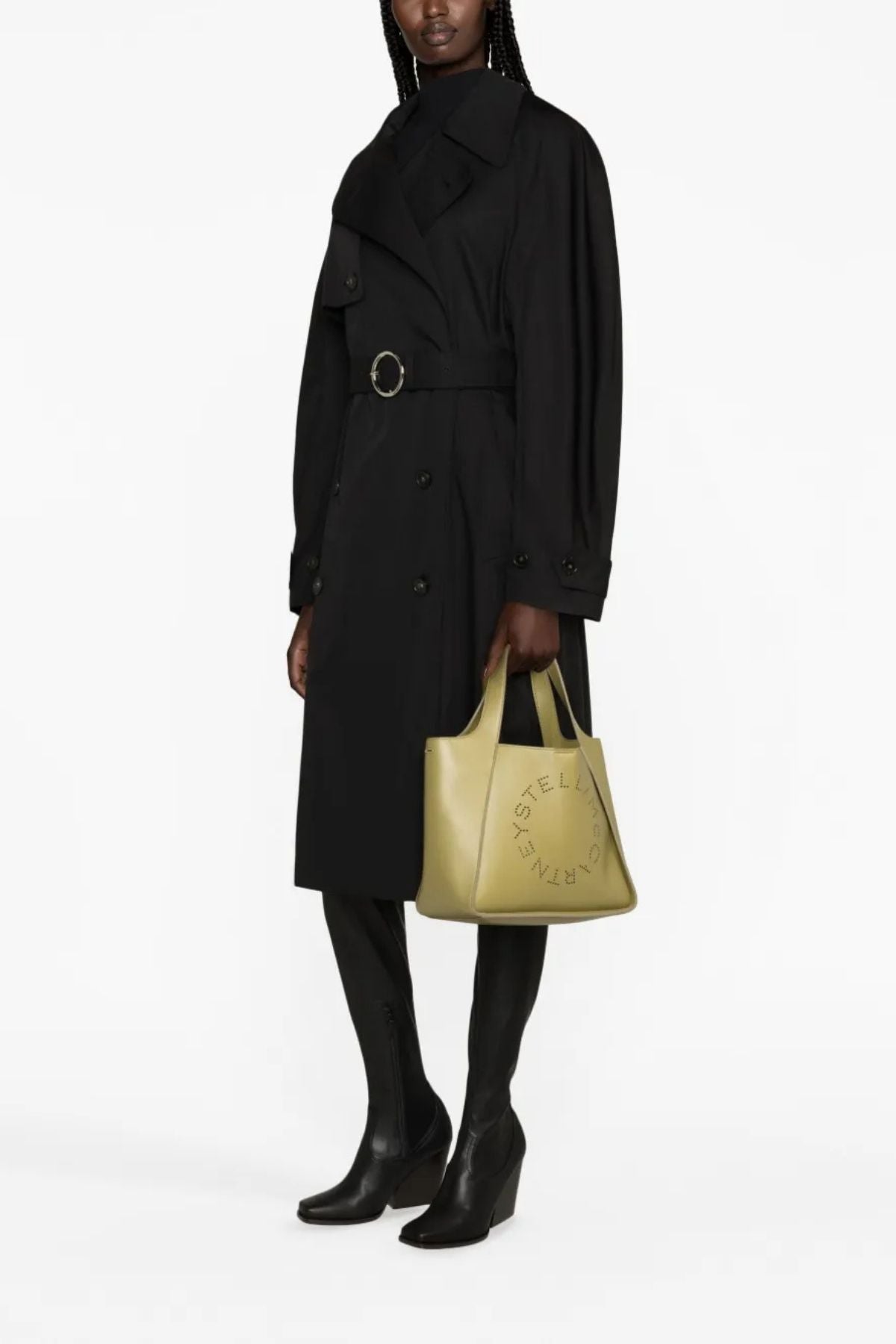 Stella McCartney Double Breasted Iconic Trench - Black