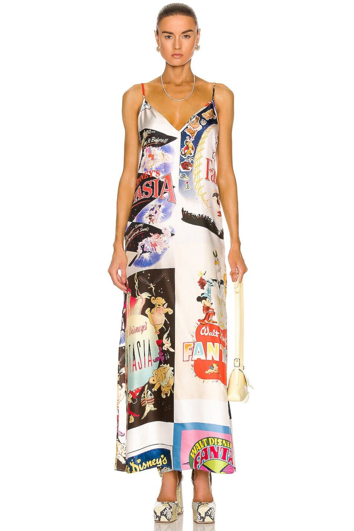 Stella McCartney 6045663STA87 Dress Printed Silk Twill Fantasia Tile Poster 8472 Multicolour