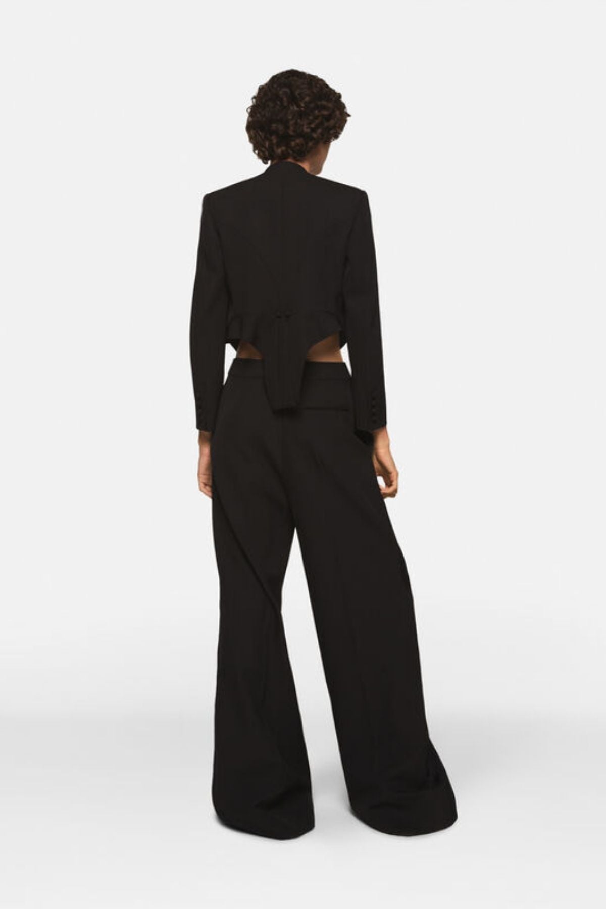 Stella McCartney Wool Tuxedo Trousers - Black